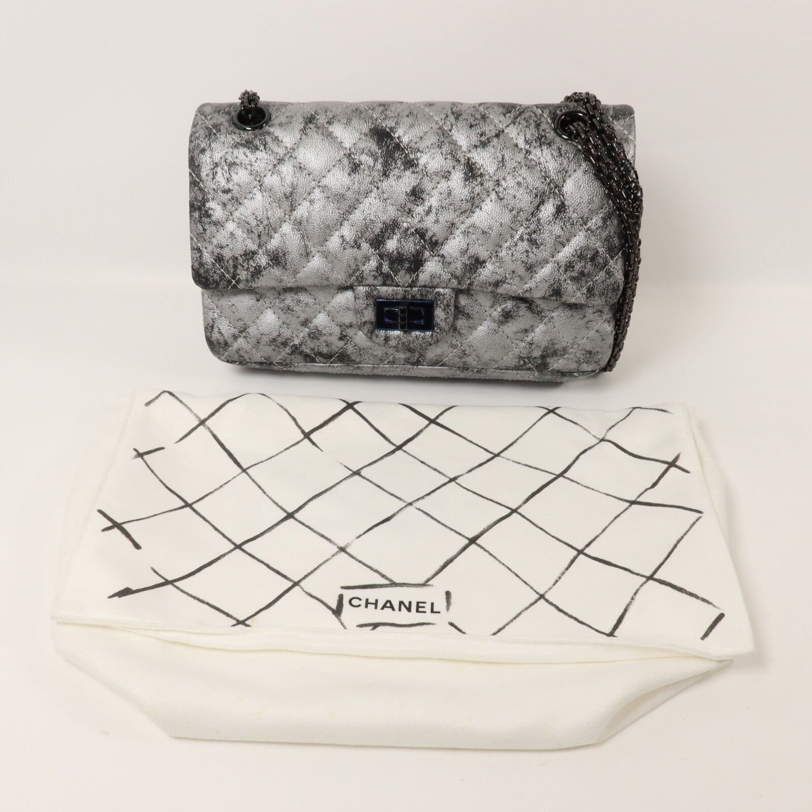 CHANEL 牛皮皮革2.55 Small鏈帶肩背袋