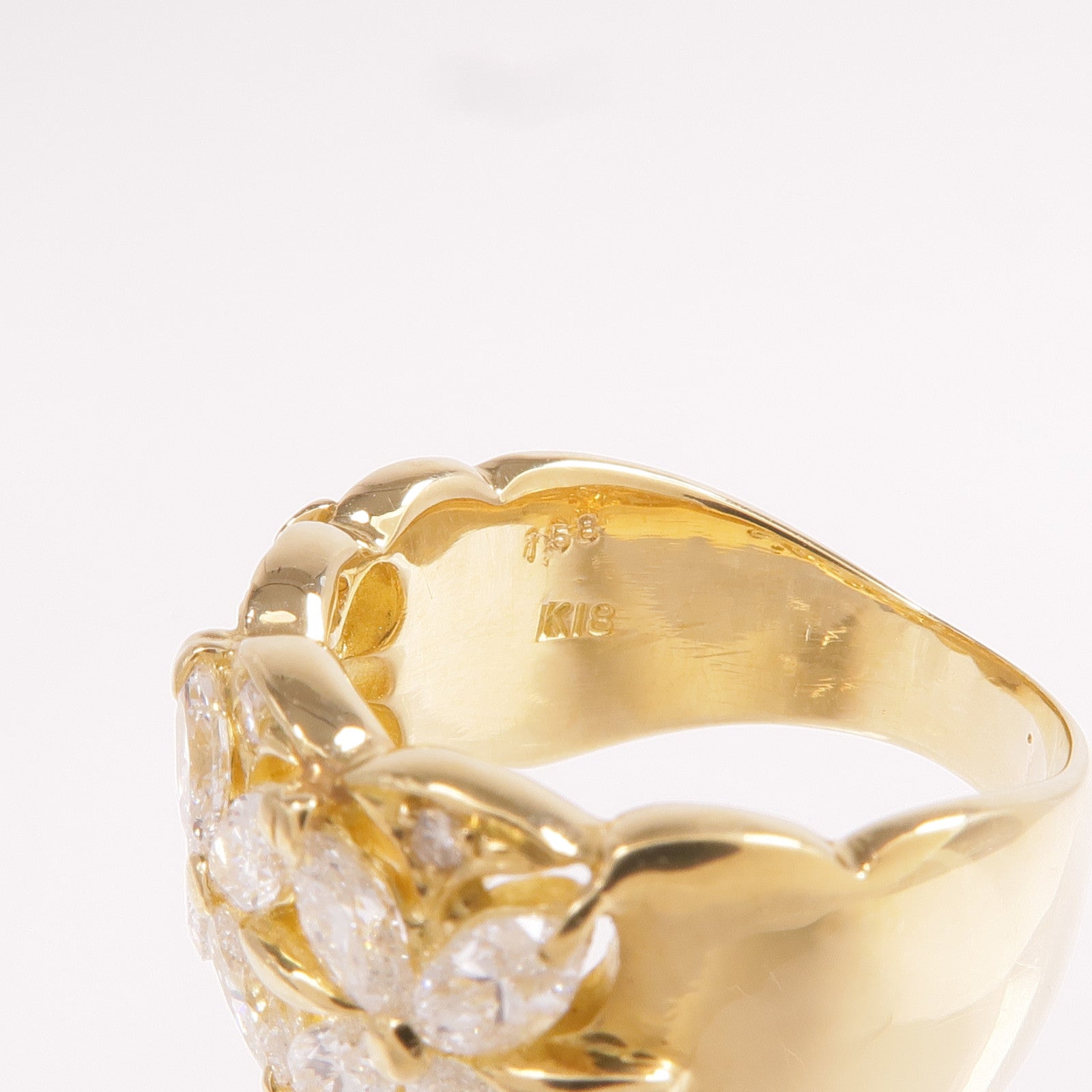 JEWELRY 【激減優惠】18K黃金Diamond Ring鑽石戒指US#6