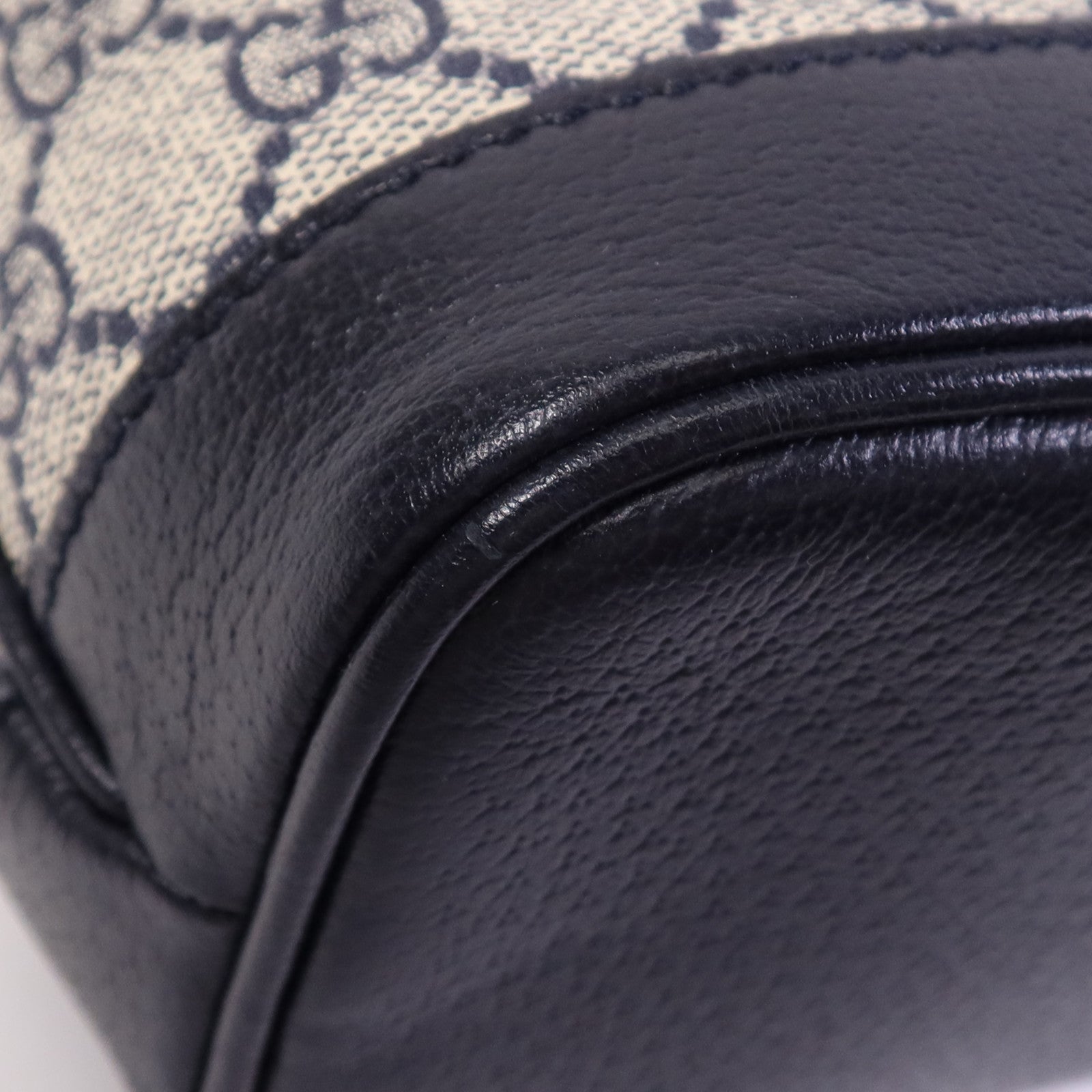 GUCCI 塗層帆布2 Way Shoulder Bag銀扣手挽肩背兩用袋