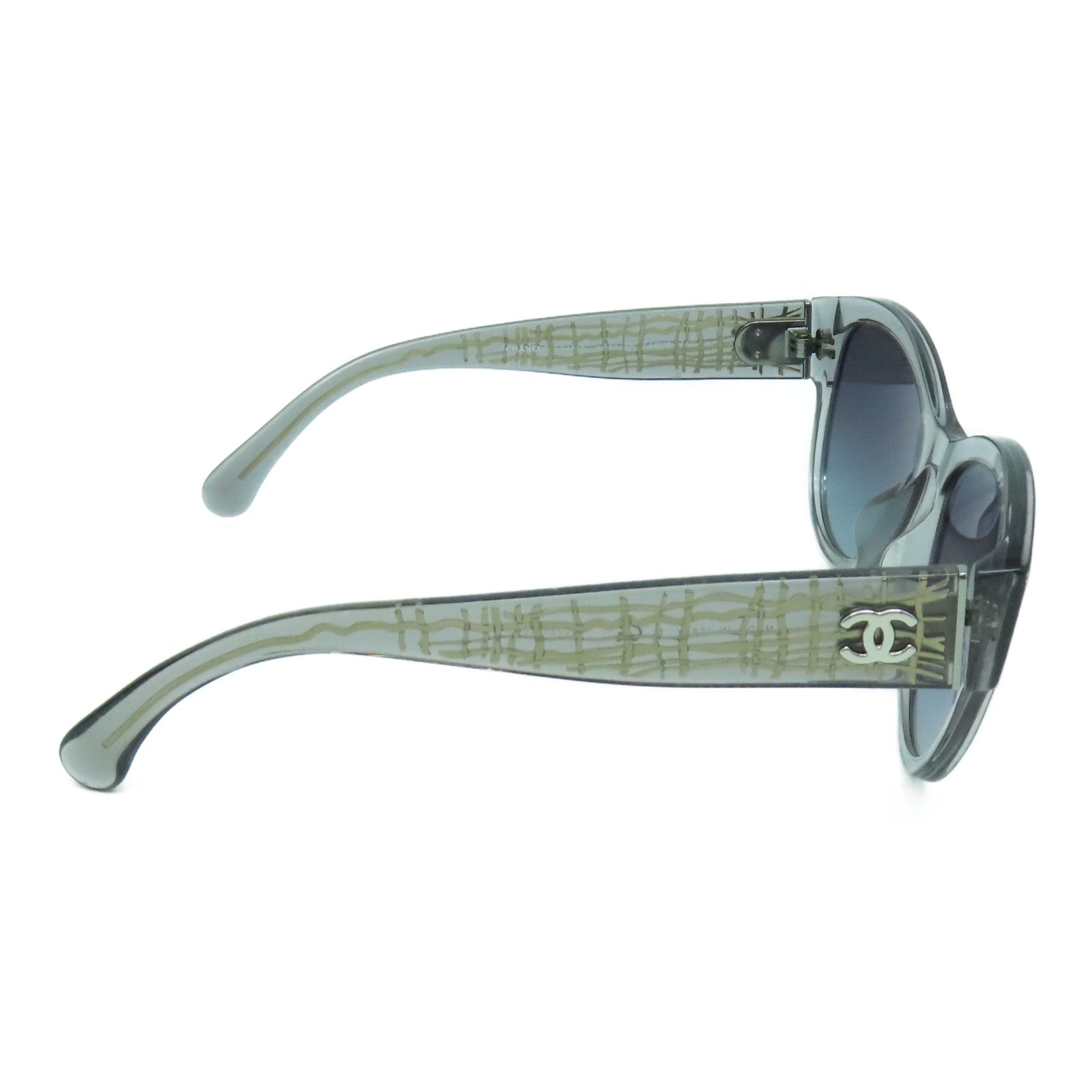 CHANEL 【激減優惠】PVC Sunglasses太陽眼鏡黑色/銀色