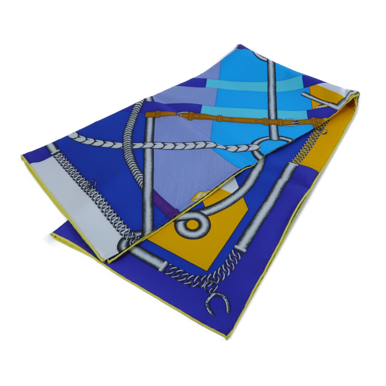 HERMES **【激減優惠】絲質Scarf絲巾藍色