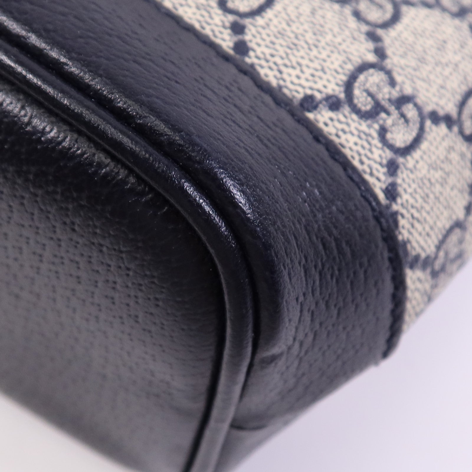 GUCCI 塗層帆布2 Way Shoulder Bag銀扣手挽肩背兩用袋