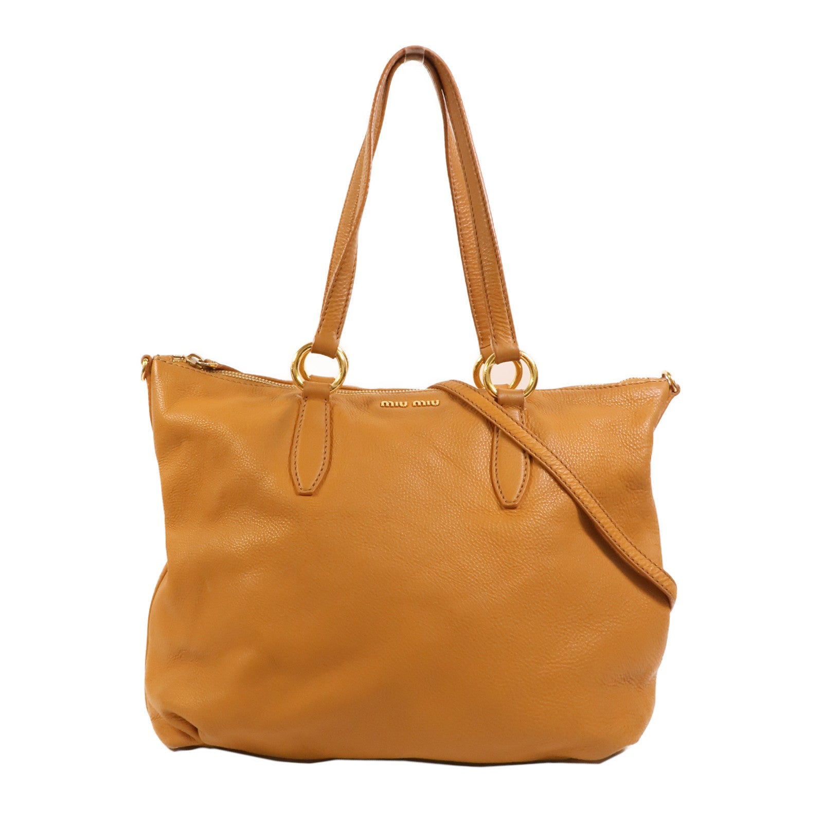 Miu Miu 牛皮皮革Tote Bag手挽肩背兩用袋