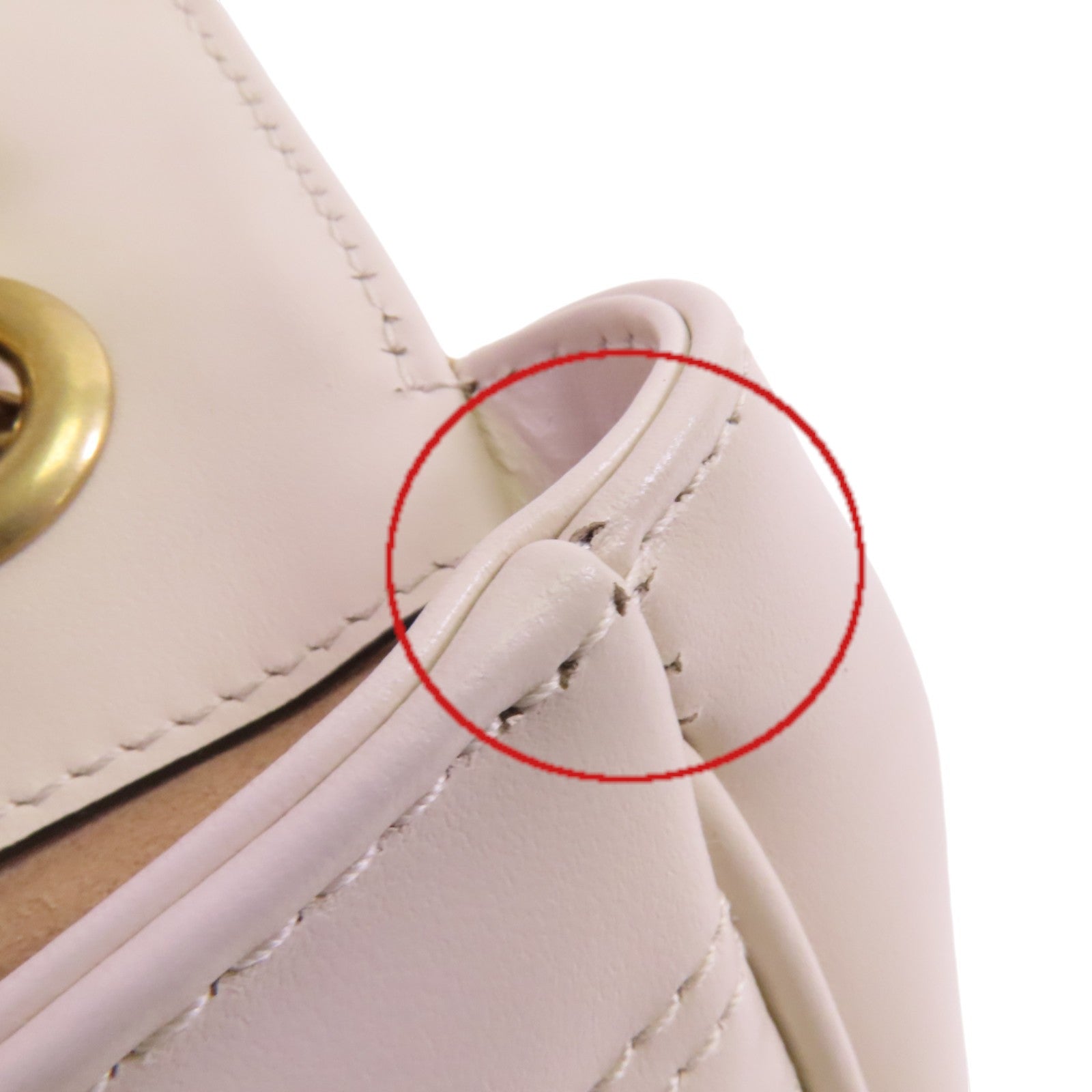 GUCCI 【激減優惠】牛皮皮革GG Marmont金扣鏈帶肩背袋