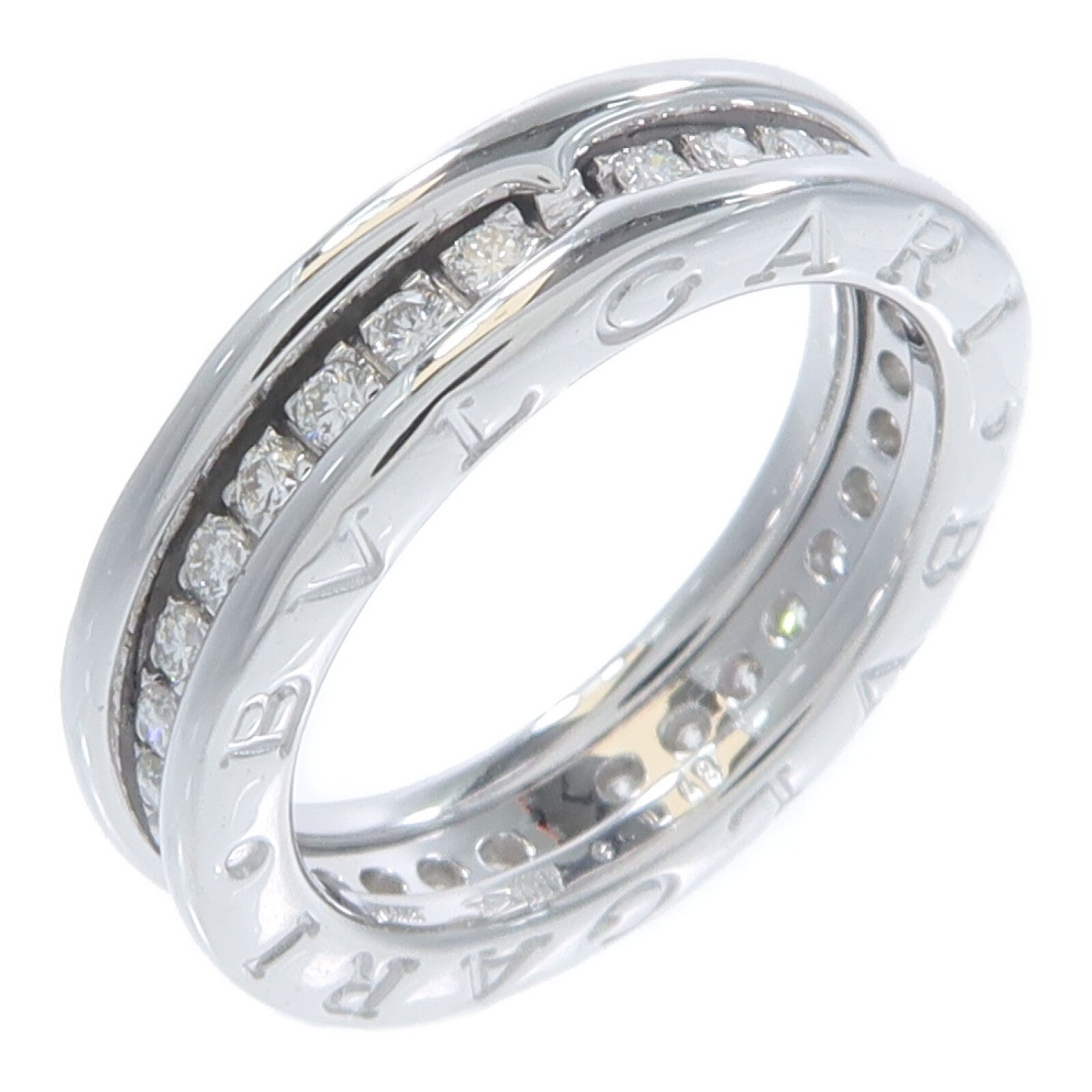 BVLGARI 18K白金B-zero1 Diamond Ring鑽石戒指