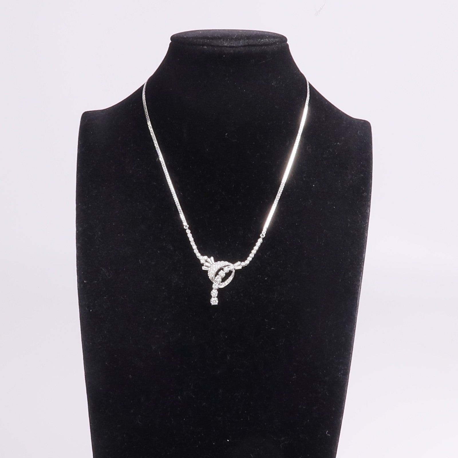 JEWELRY 14K白金/銀Diamond Necklace鑽石項鍊