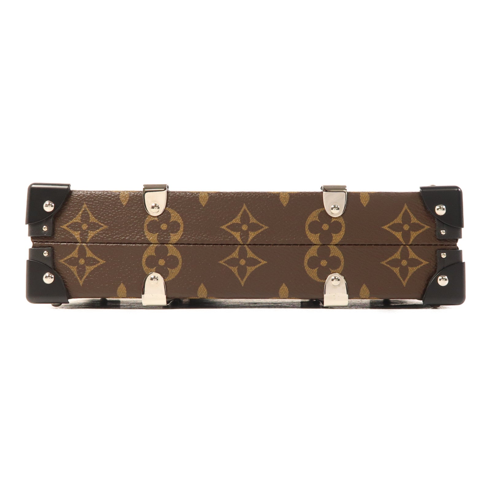 LOUIS VUITTON Monogram Wallet Trunk銀扣手拿包
