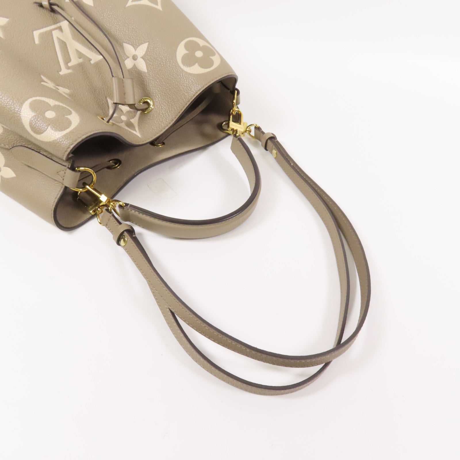 LOUIS VUITTON Monogram Empreinte Neo Noe MM金扣手挽肩背兩用袋