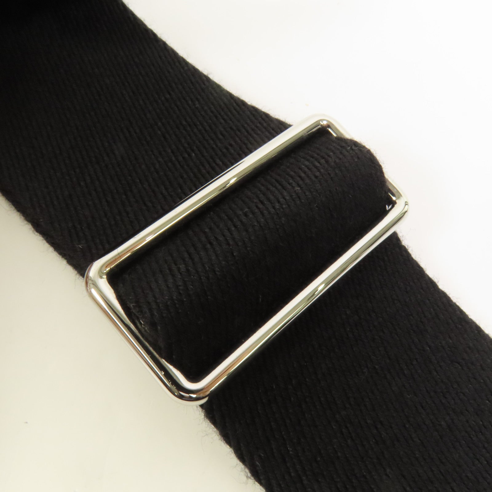 HERMES Togo皮革Videpoches銀扣肩背袋Noir
