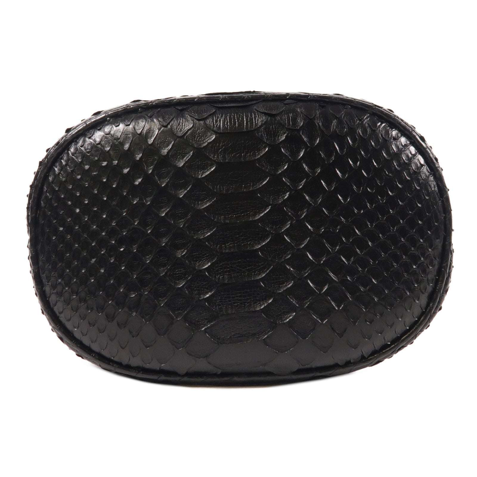 CHANEL 蛇皮皮革2 Way Shoulder金扣手挽肩背兩用袋