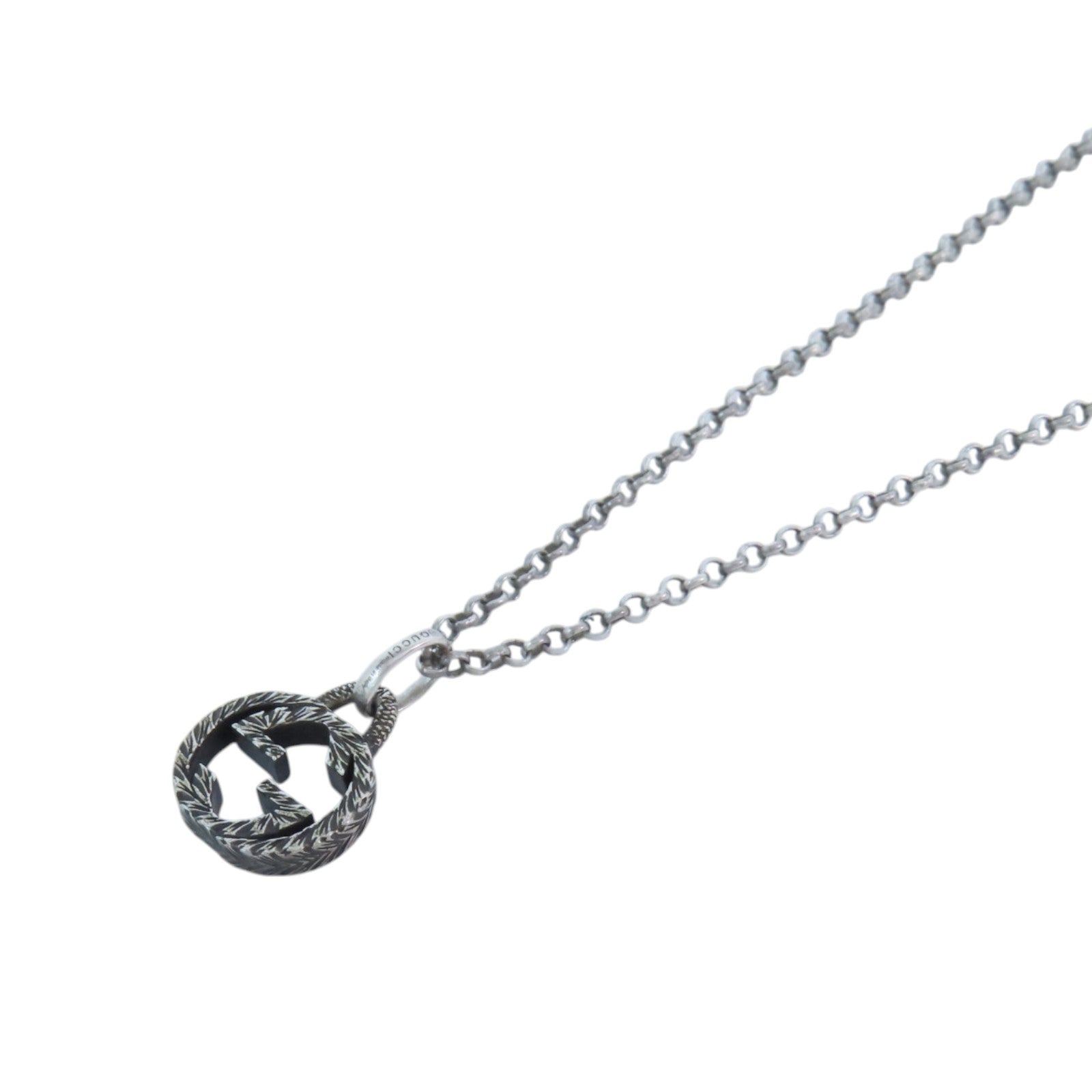 純銀　銀盃　46g GUCCI 925純銀GG Necklace銀扣項鏈– Brand Off Hong Kong Online