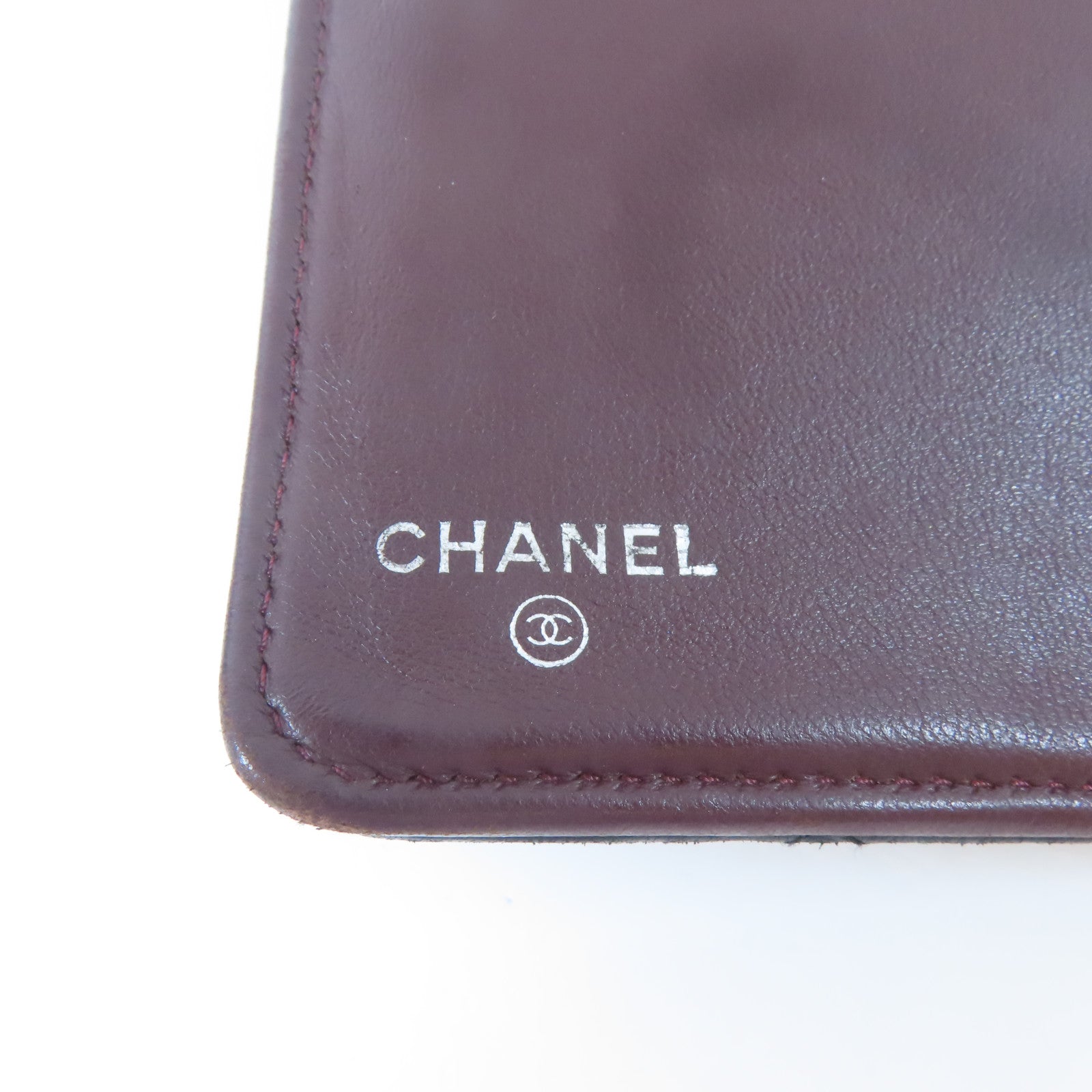 CHANEL 菱格羊皮皮革Long Wallet長錢包黑色