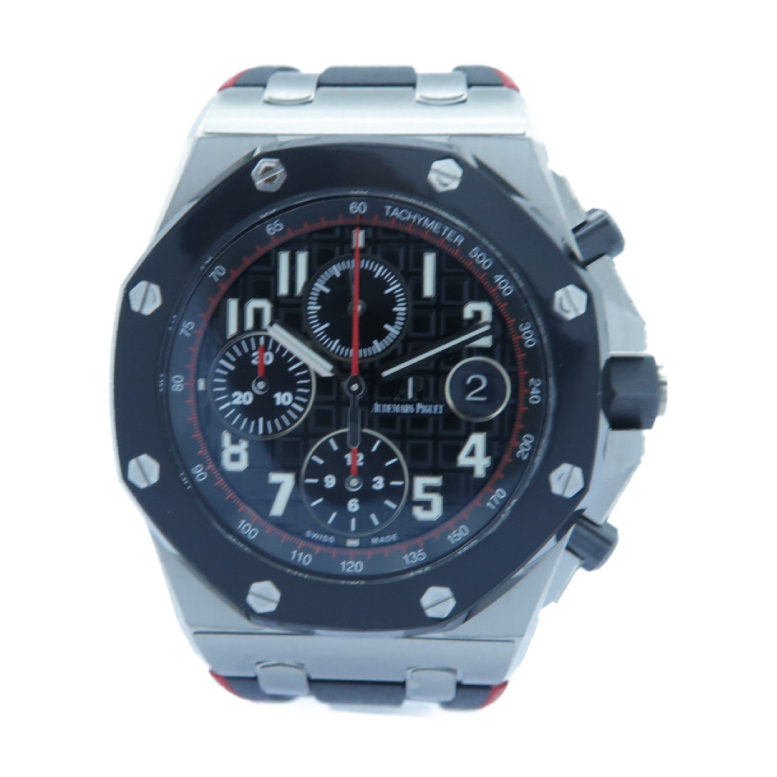 AUDEMARS PIGUET Royal Oak Offshore不鏽鋼/橡膠手錶自動機芯黑色