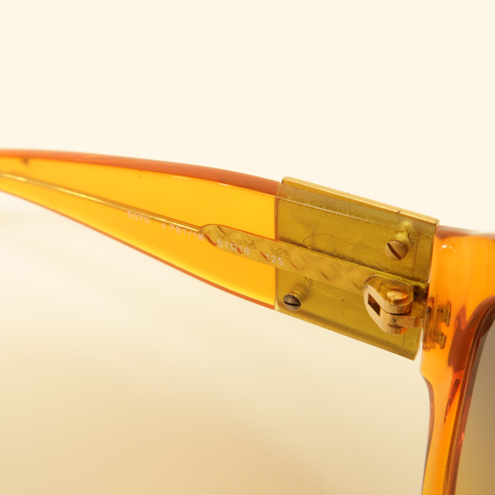 CHANEL 【激減優惠】PVC Sunglasses太陽眼鏡橙色