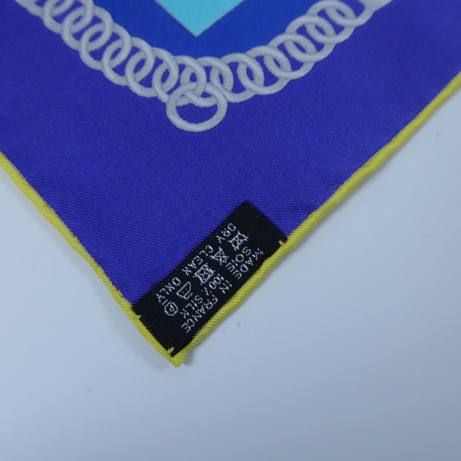 HERMES **【激減優惠】絲質Scarf絲巾藍色