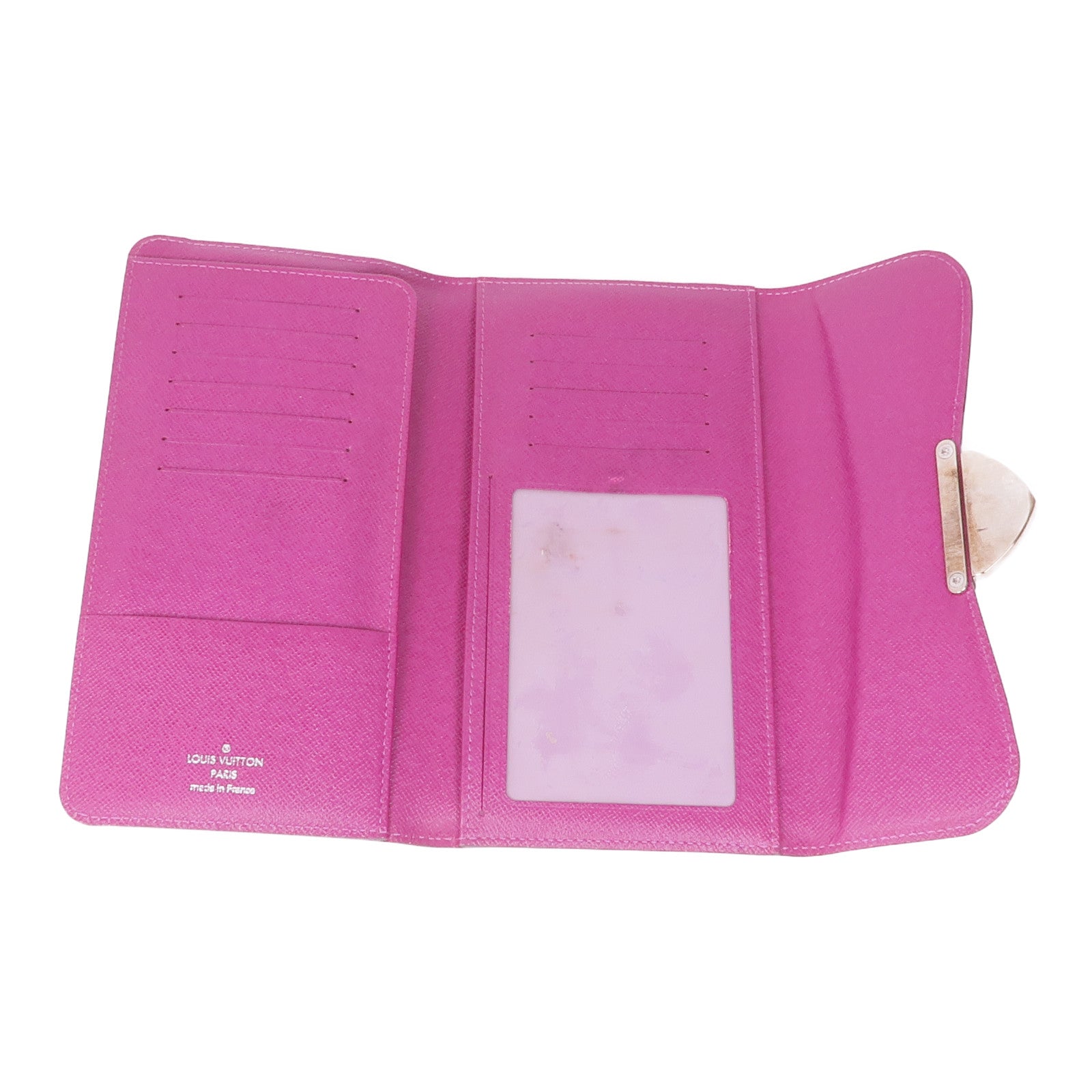 LOUIS VUITTON Epi Grenadine Eugenie銀扣長錢包