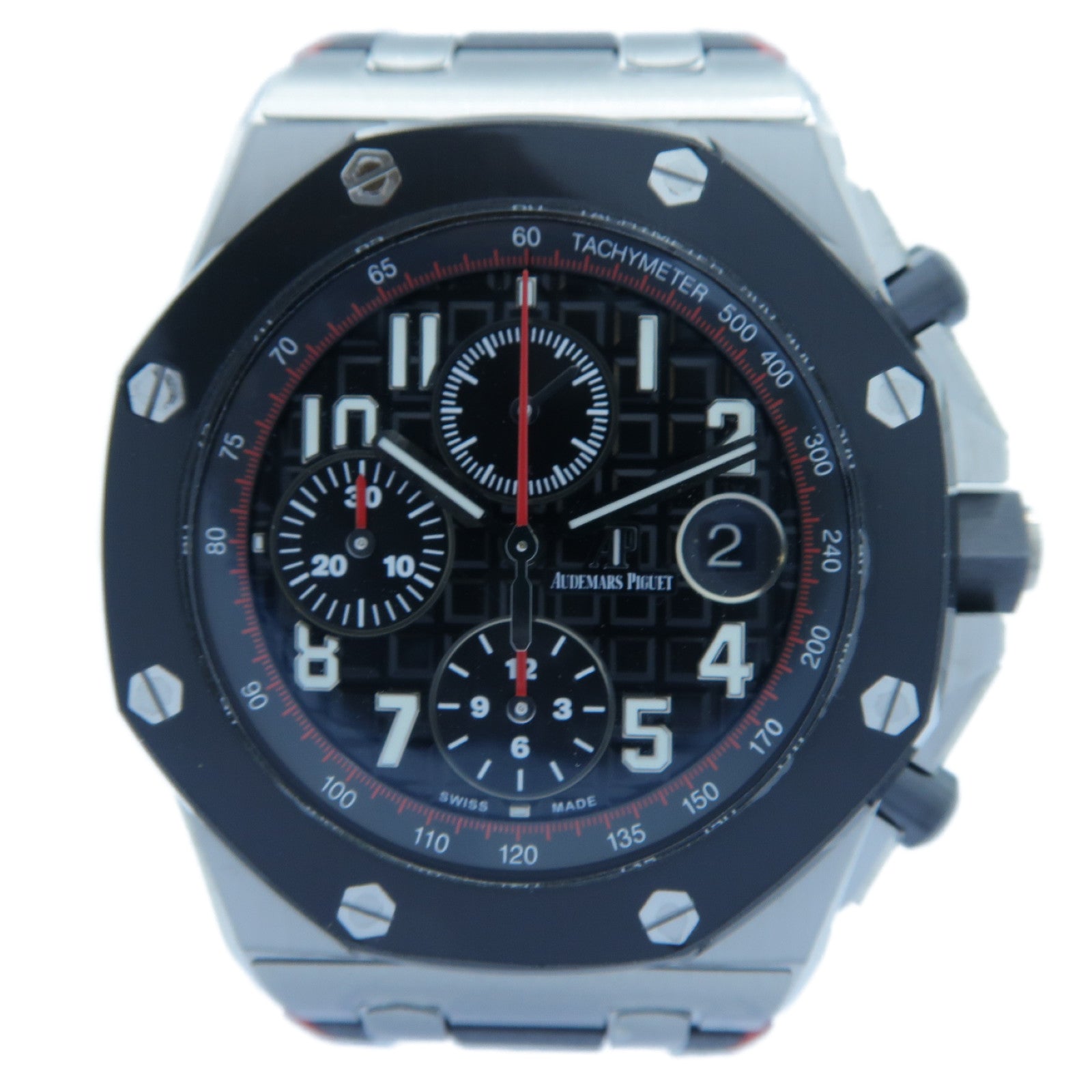 AUDEMARS PIGUET Royal Oak Offshore不鏽鋼/橡膠手錶自動機芯黑色