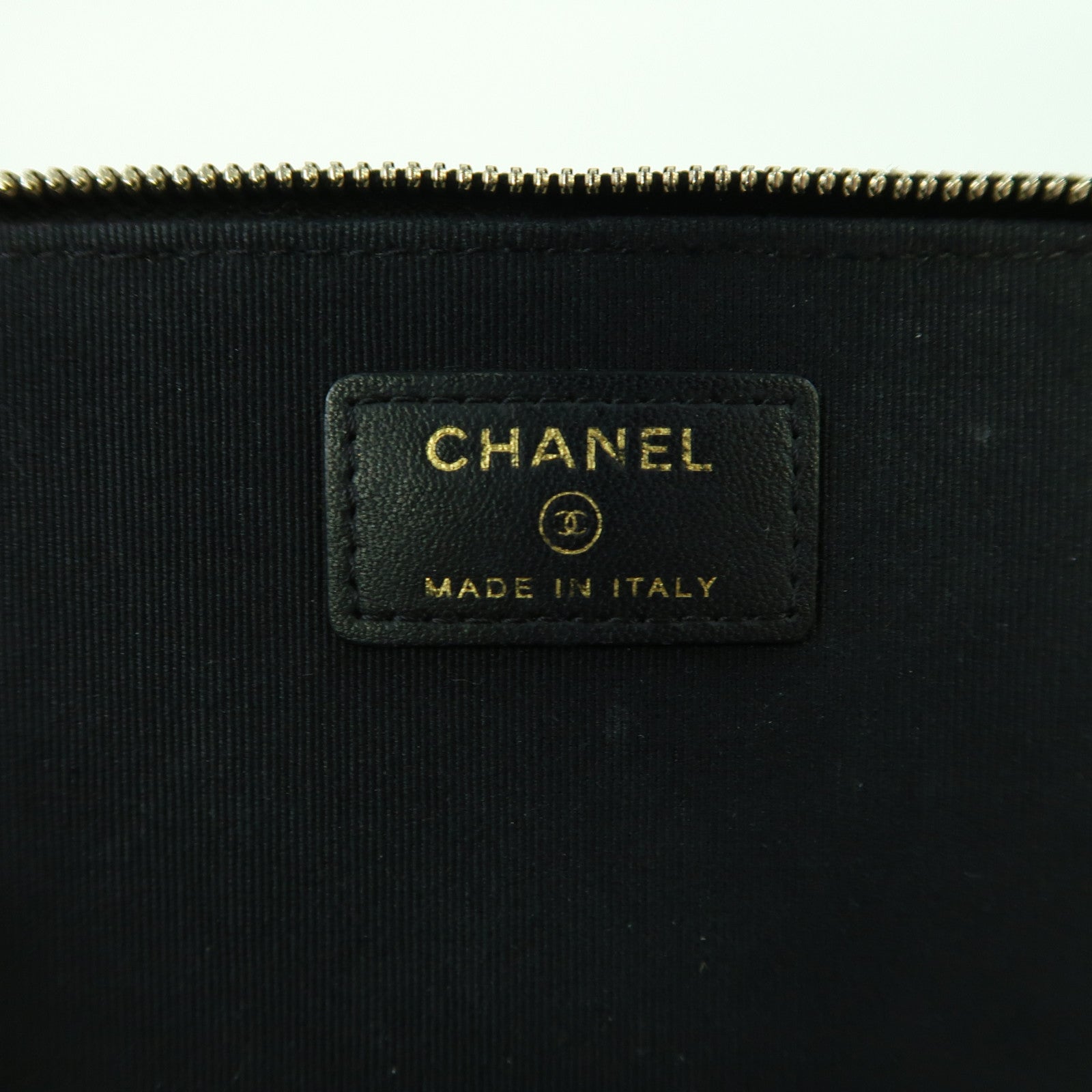 CHANEL 菱格牛皮皮革Vanity Case金扣手挽肩背兩用袋黑色