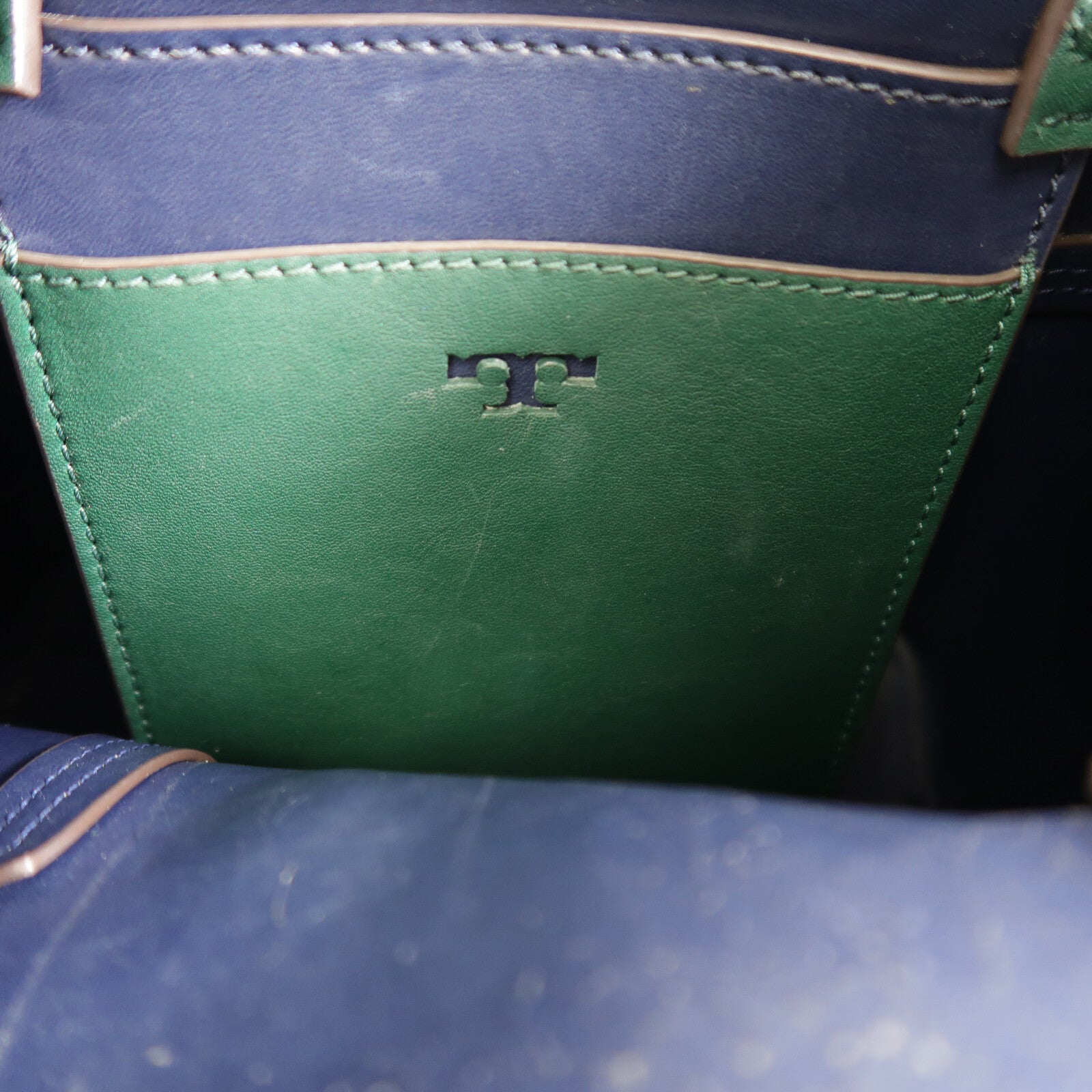 Tory Burch 牛皮皮革Block T Small Bucket Bag手挽肩背兩用袋