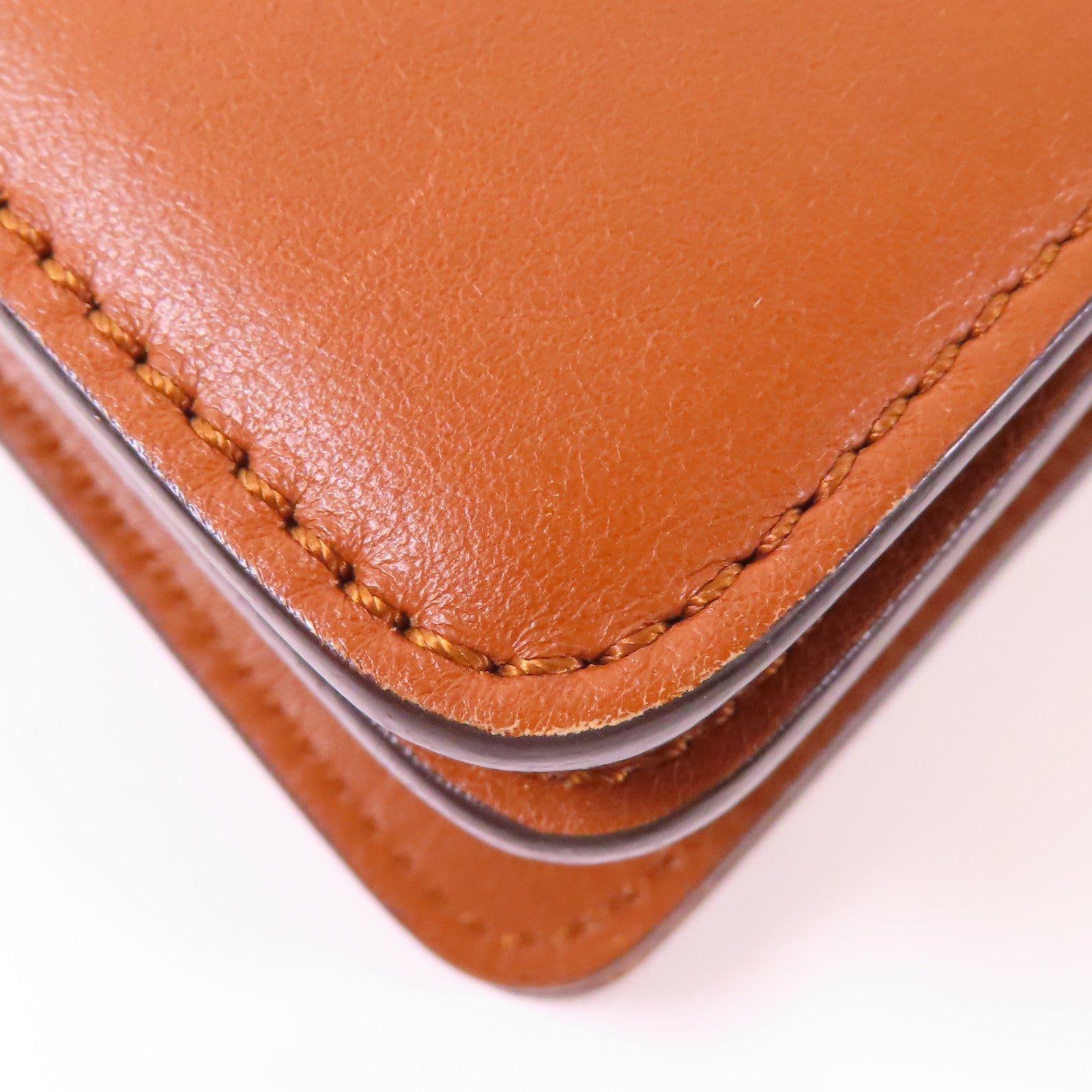 Chloe GHW Faye Shoulder Bag CHC17 Leather Brown