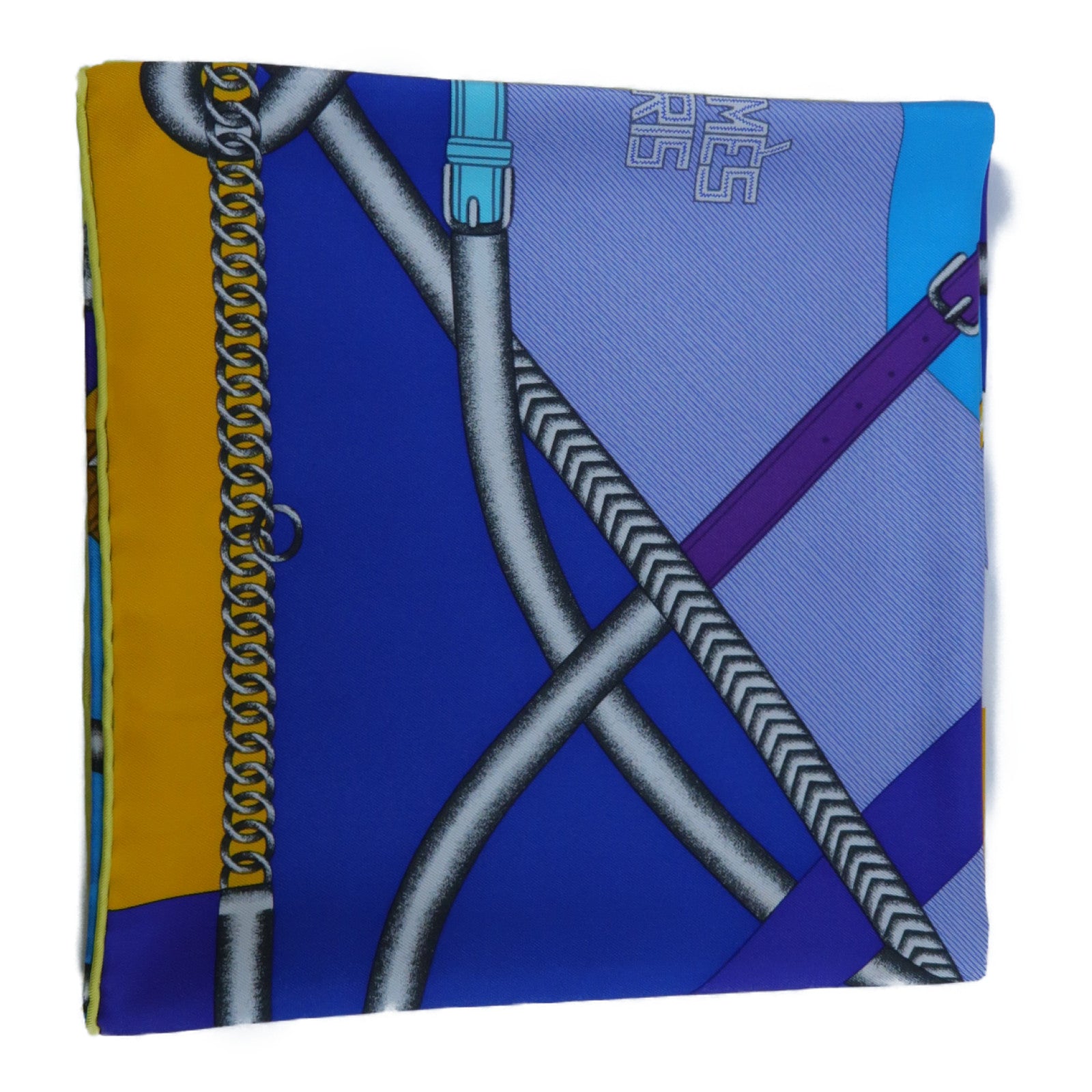 HERMES **【激減優惠】絲質Scarf絲巾藍色