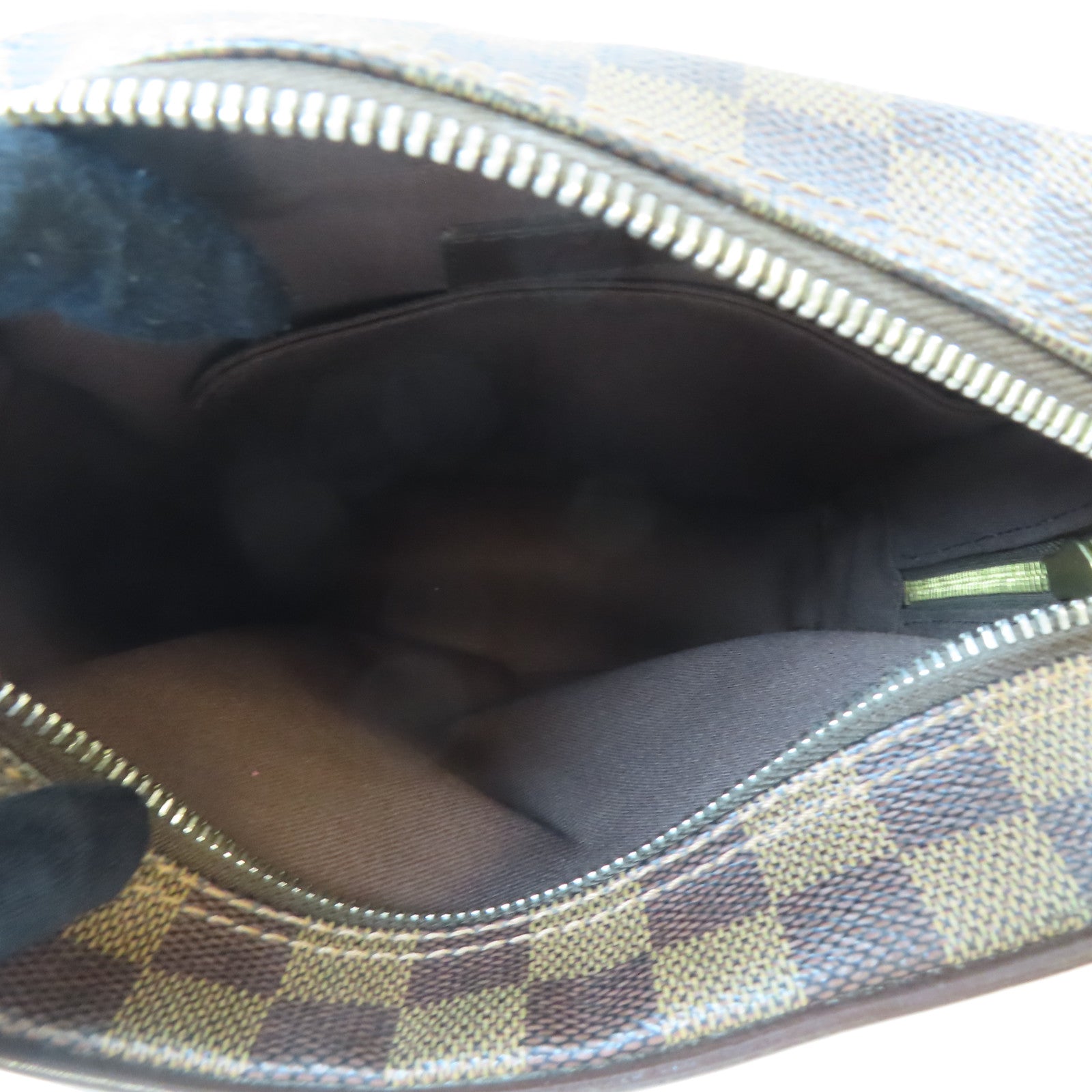 LOUIS VUITTON Damier Olav PM金扣肩背袋啡色