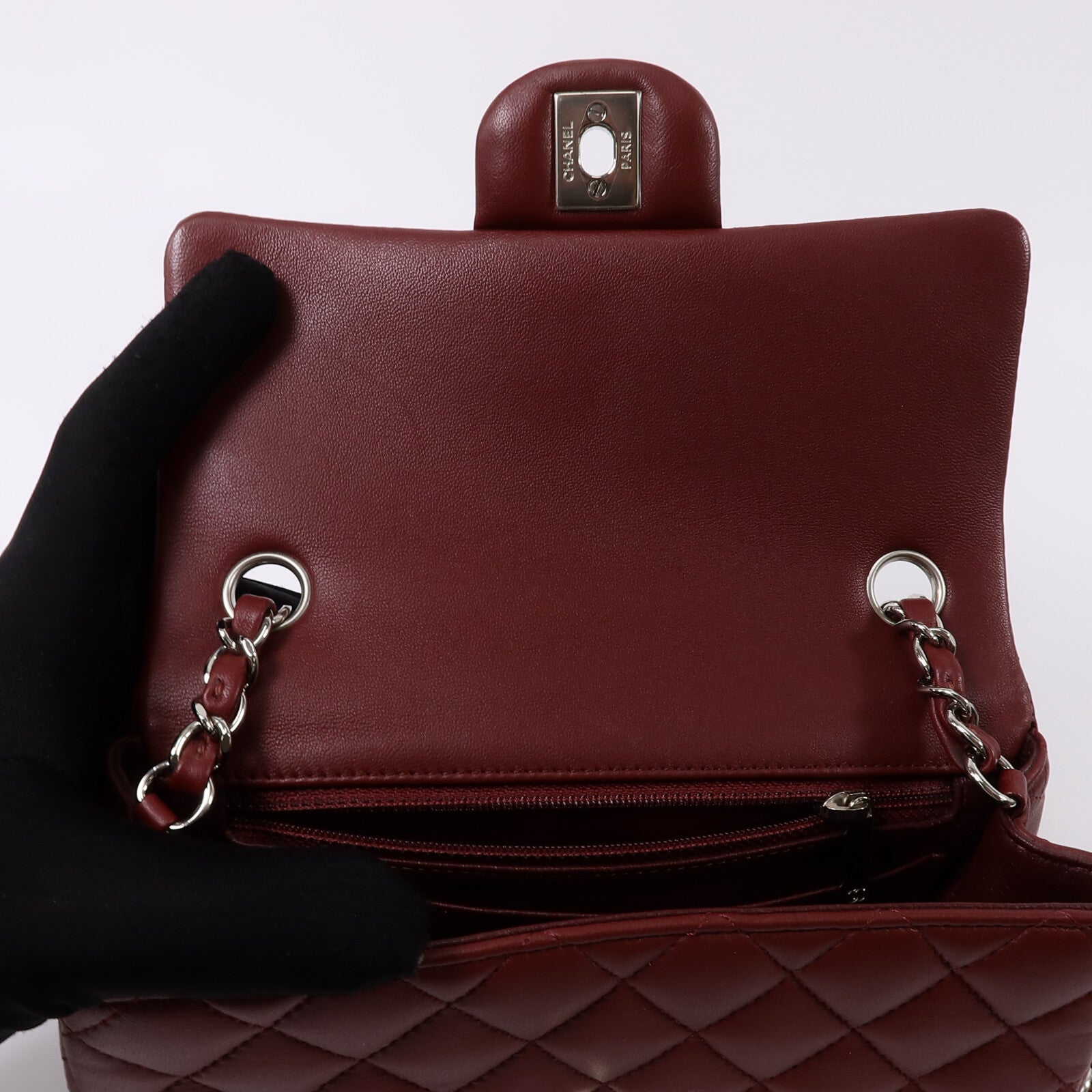 CHANEL 羊皮皮革Mini Classic 20鏈帶肩背袋