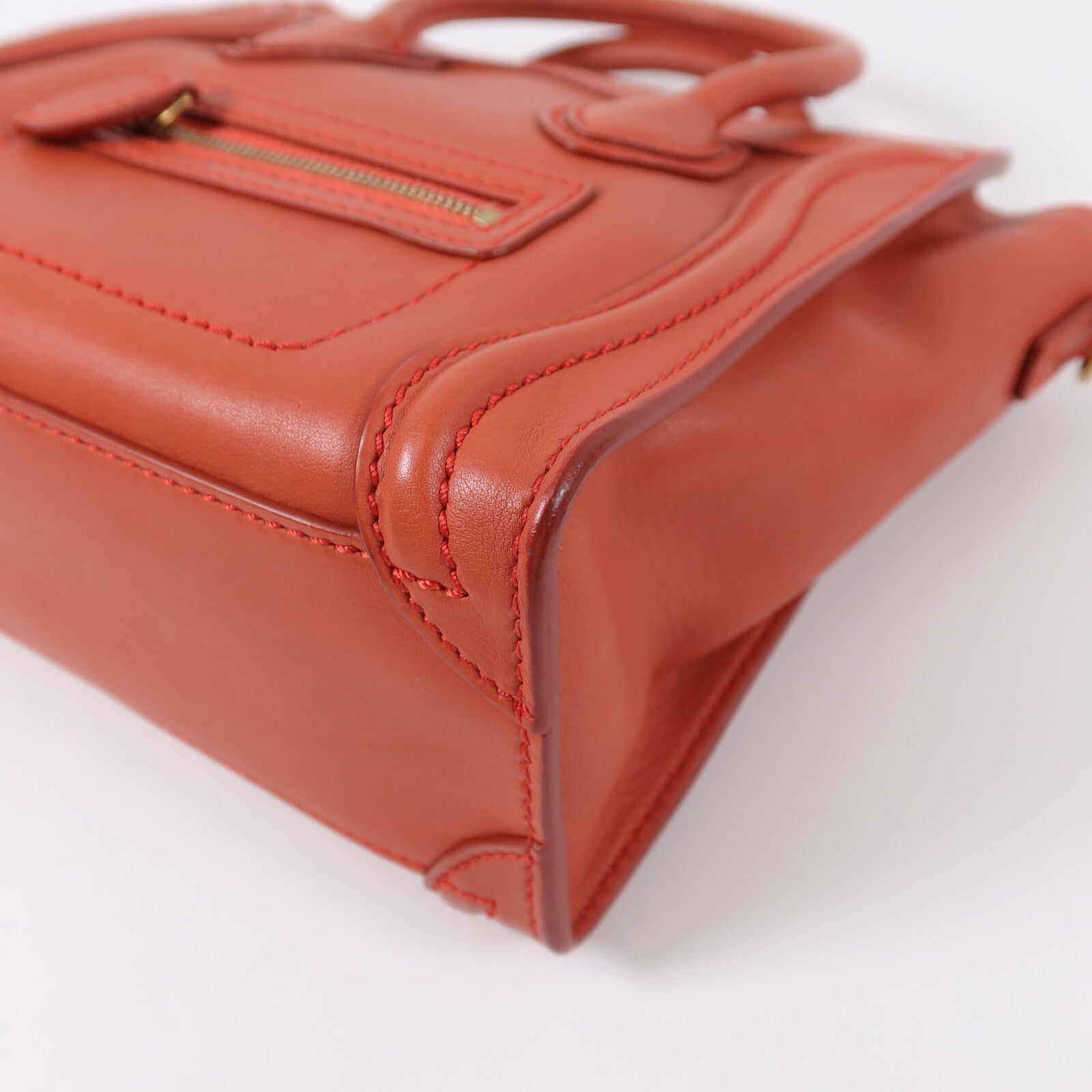 CELINE 牛皮皮革Nano Luggage 手挽肩背兩用袋