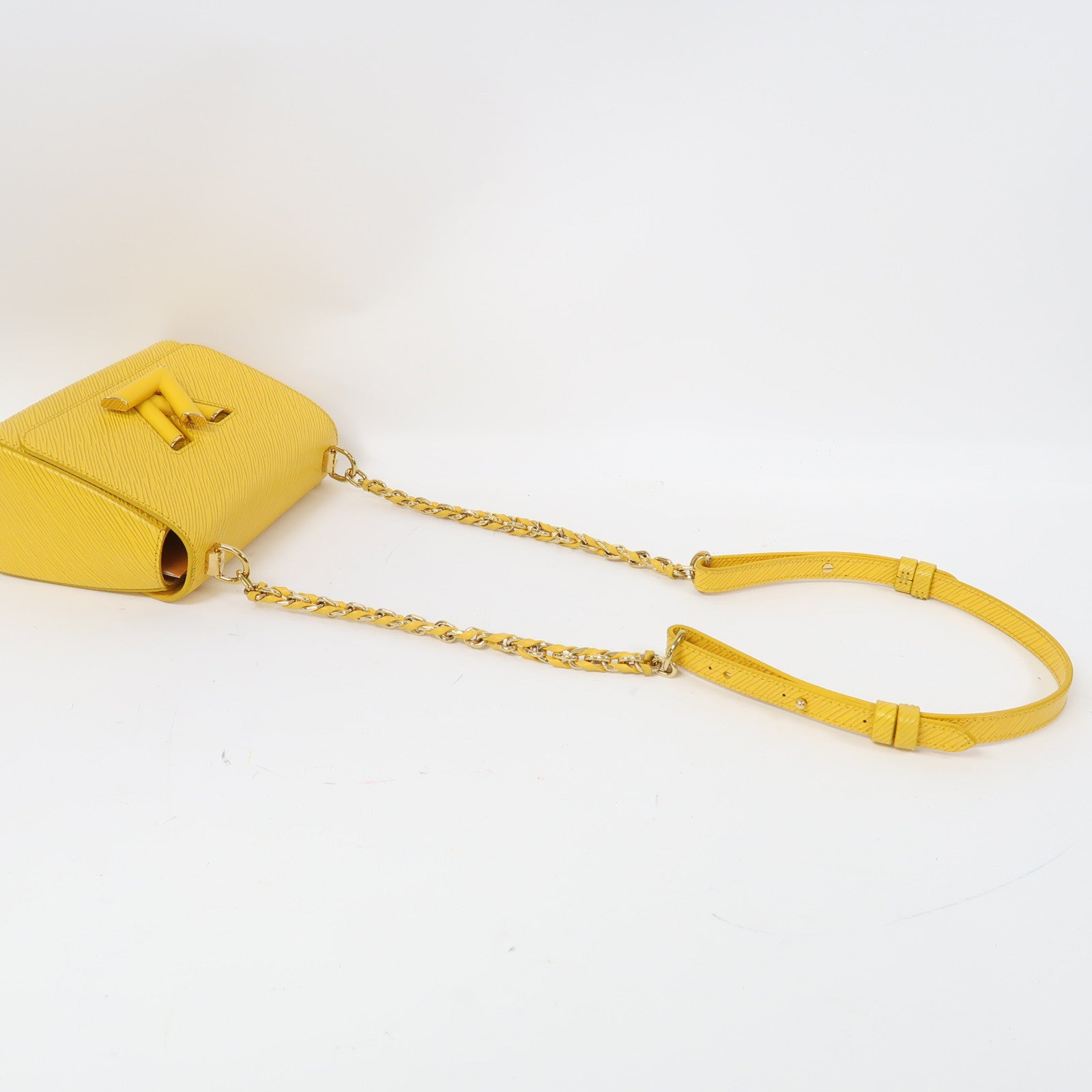 LOUIS VUITTON 【激減優惠】Epi Twist PM金扣鏈帶肩背袋黃色
