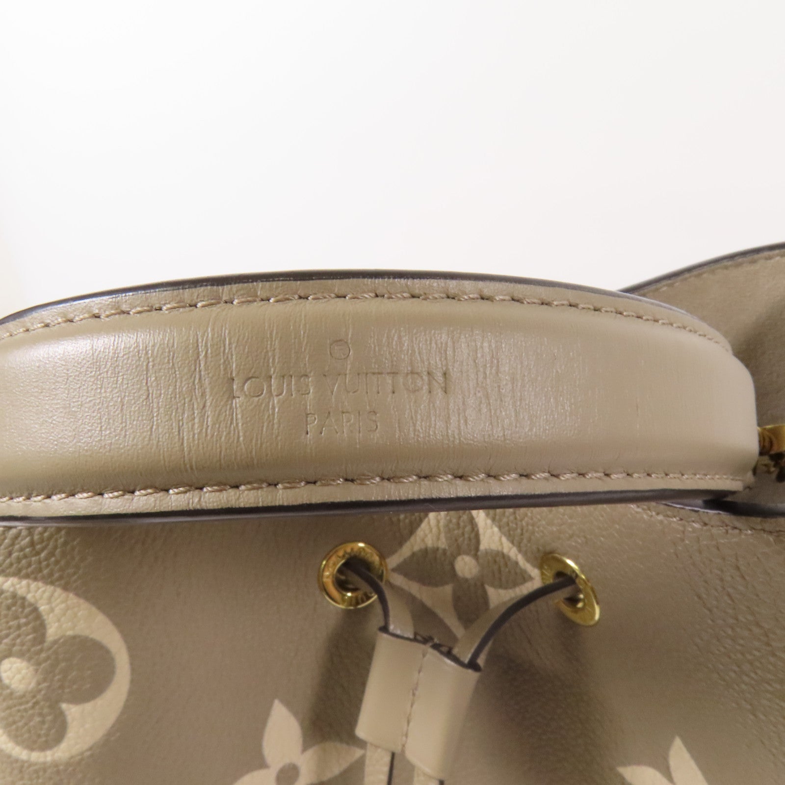 LOUIS VUITTON Monogram Empreinte Neo Noe MM金扣手挽肩背兩用袋