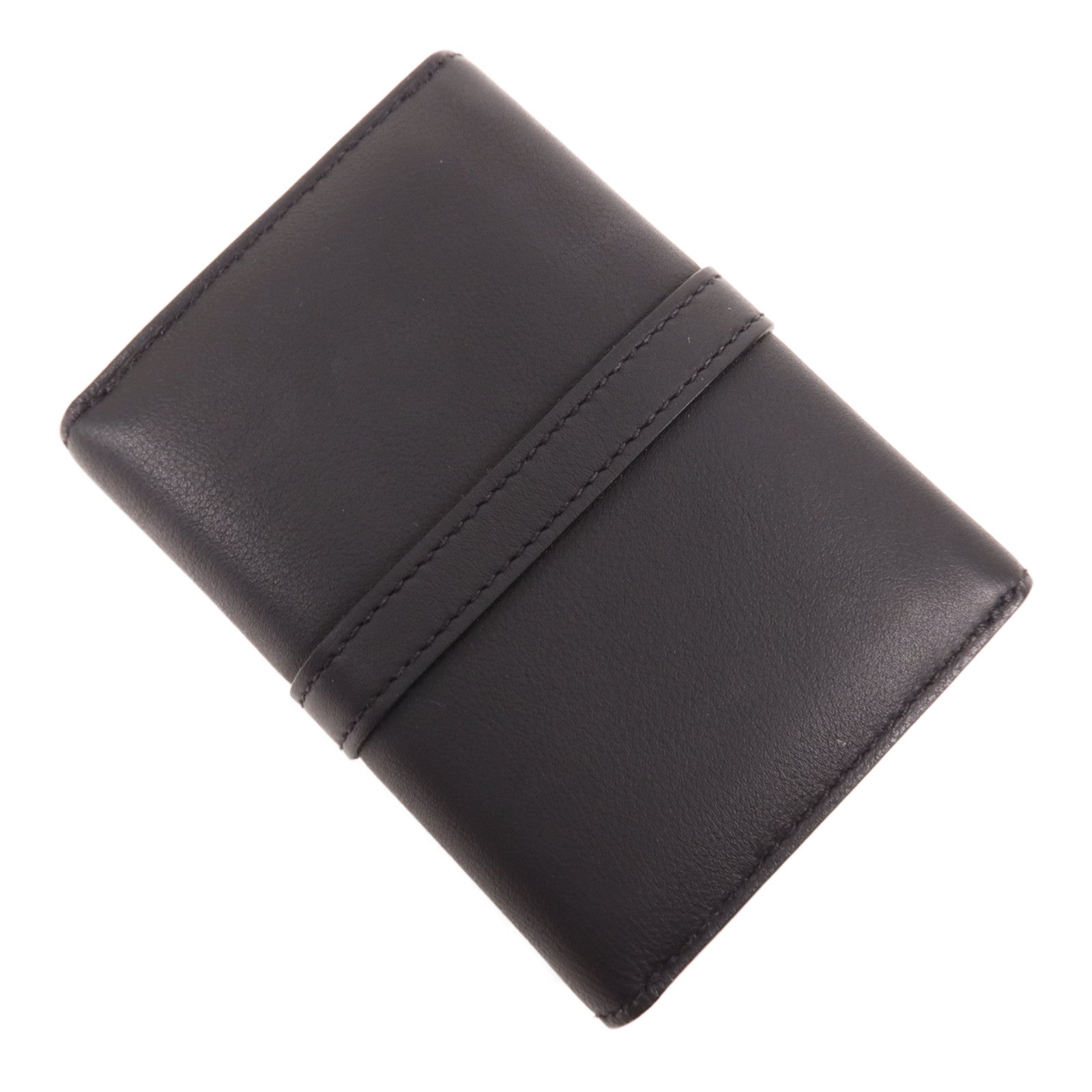 HERMES Swift皮革Glenan Compact Wallet金扣錢包