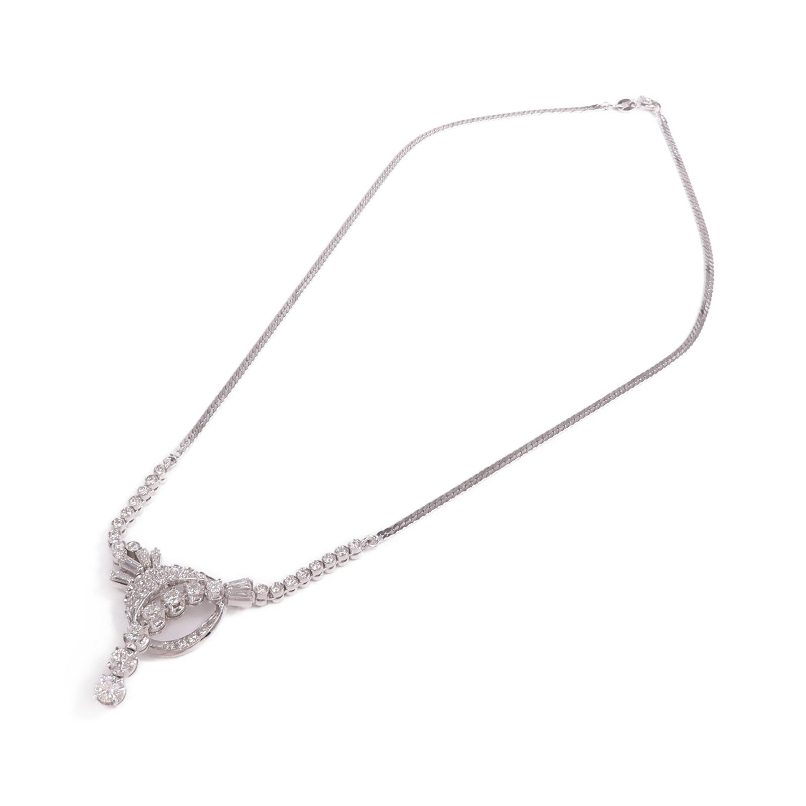 JEWELRY 14K白金/銀Diamond Necklace鑽石項鍊