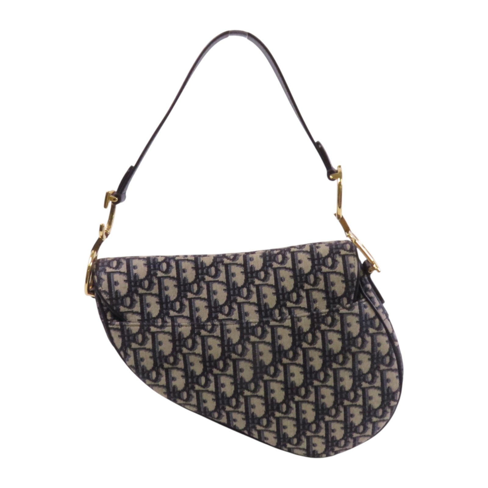 Dior Obrigard帆布Saddle金扣肩背袋