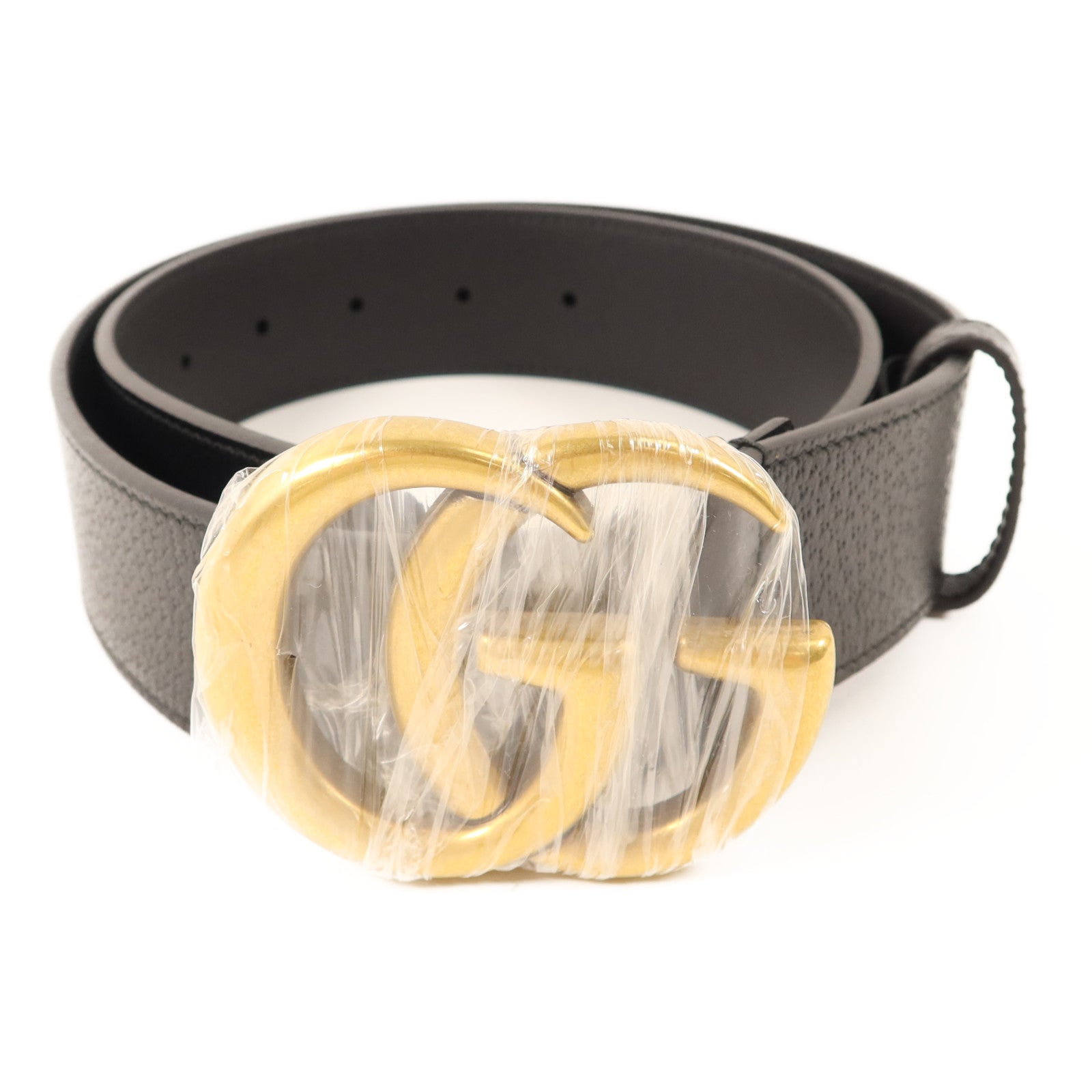GUCCI 牛皮皮革GG Marmont Belt金扣皮帶