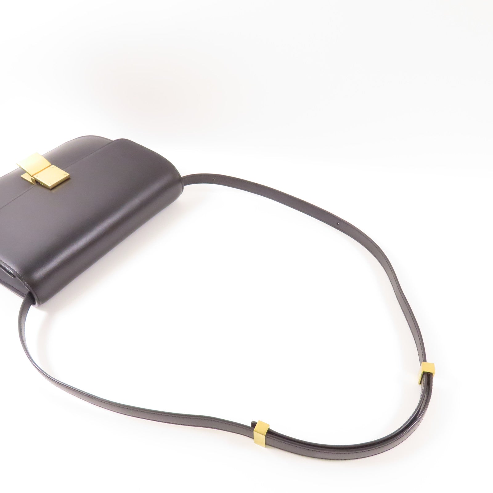 CELINE 牛皮皮革Classic Box金扣肩背袋