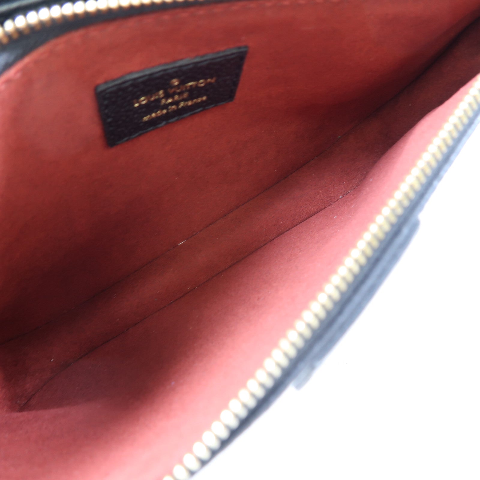 LOUIS VUITTON Monogram Empreinte Multi Pochette Accessoires金扣肩背袋黑色