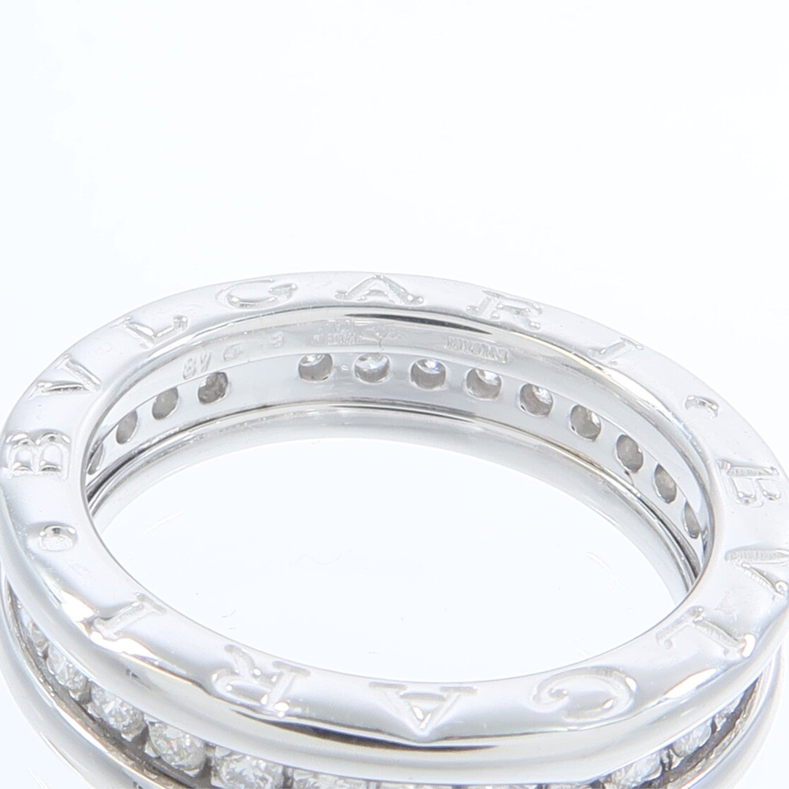 BVLGARI 18K白金B-zero1 Diamond Ring鑽石戒指