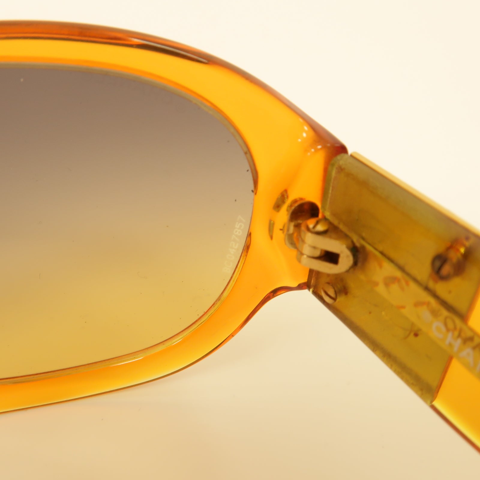 CHANEL 【激減優惠】PVC Sunglasses太陽眼鏡橙色