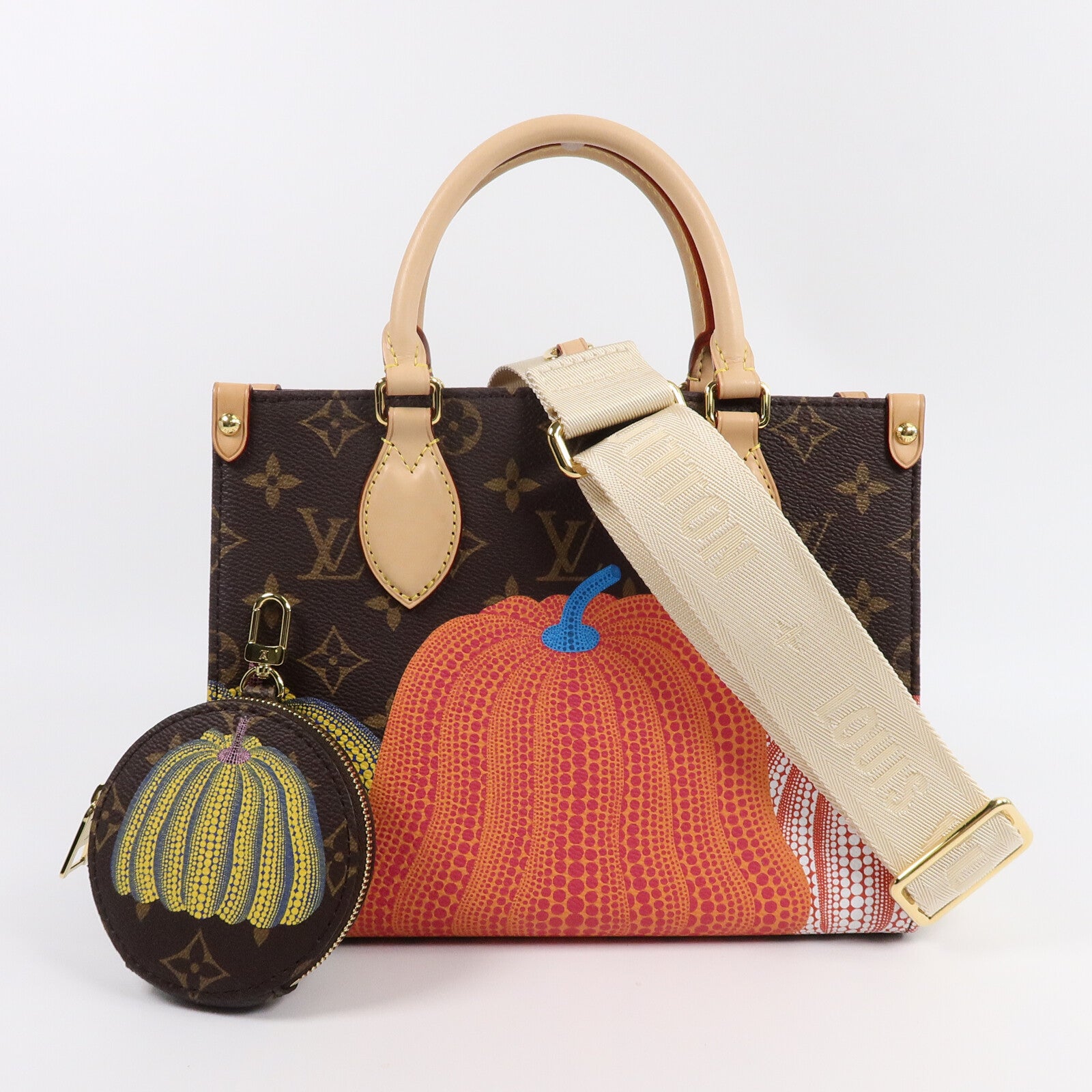 LOUIS VUITTON Monogram Reverse LV x YK OnTheGo PM手挽肩背兩用袋
