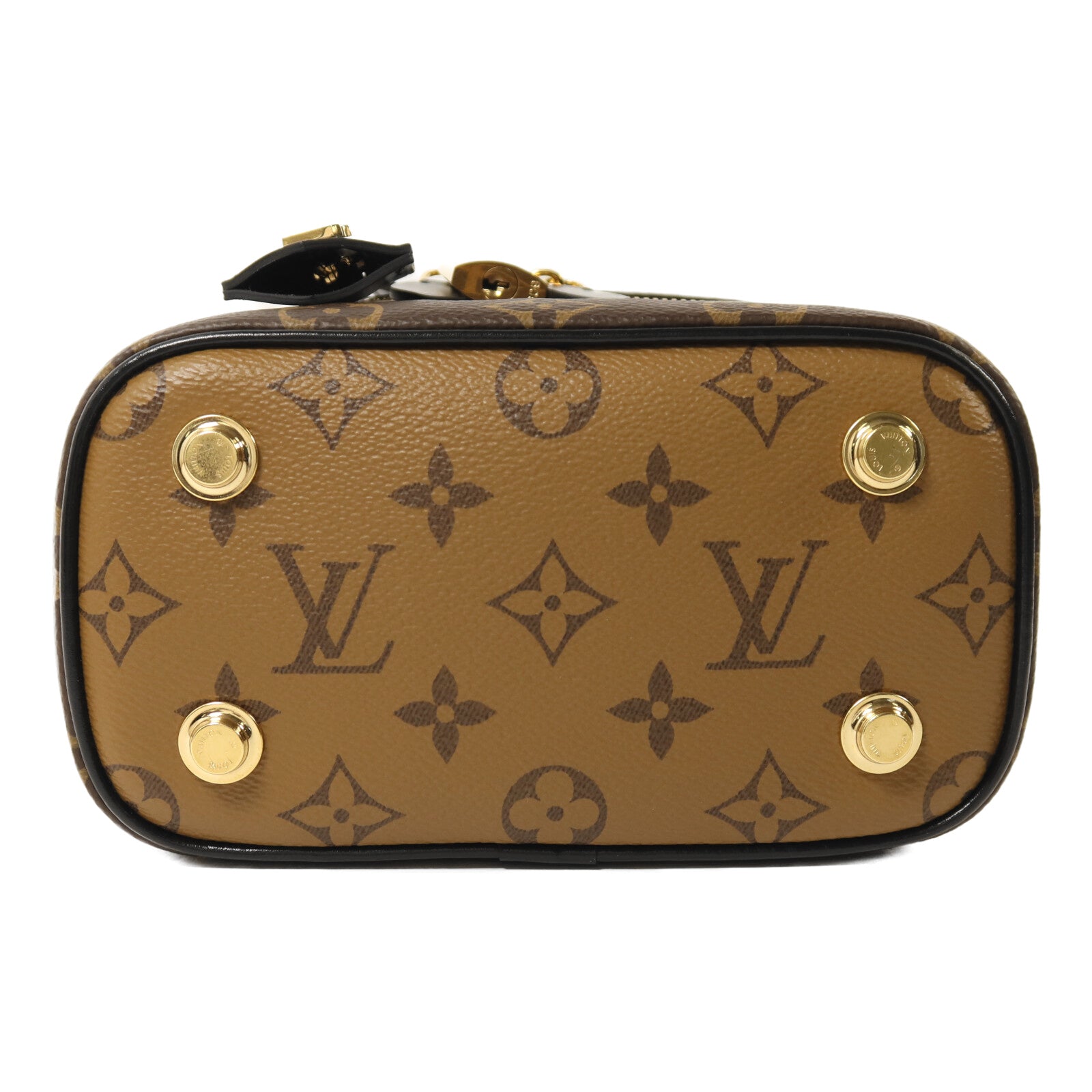 LOUIS VUITTON Monogram Reverse Vanity PM金扣鏈帶手挽肩背兩用袋