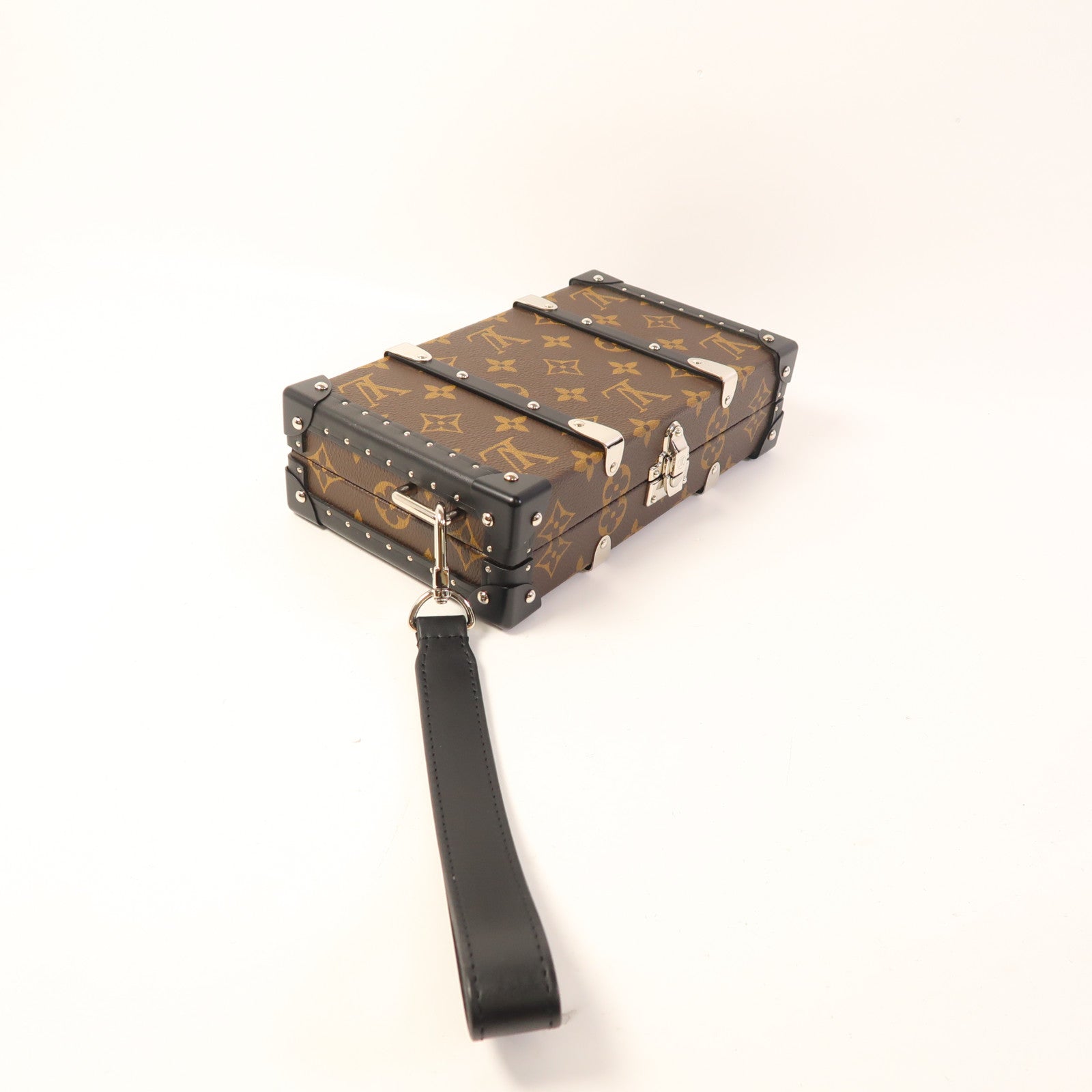 LOUIS VUITTON Monogram Wallet Trunk銀扣手拿包