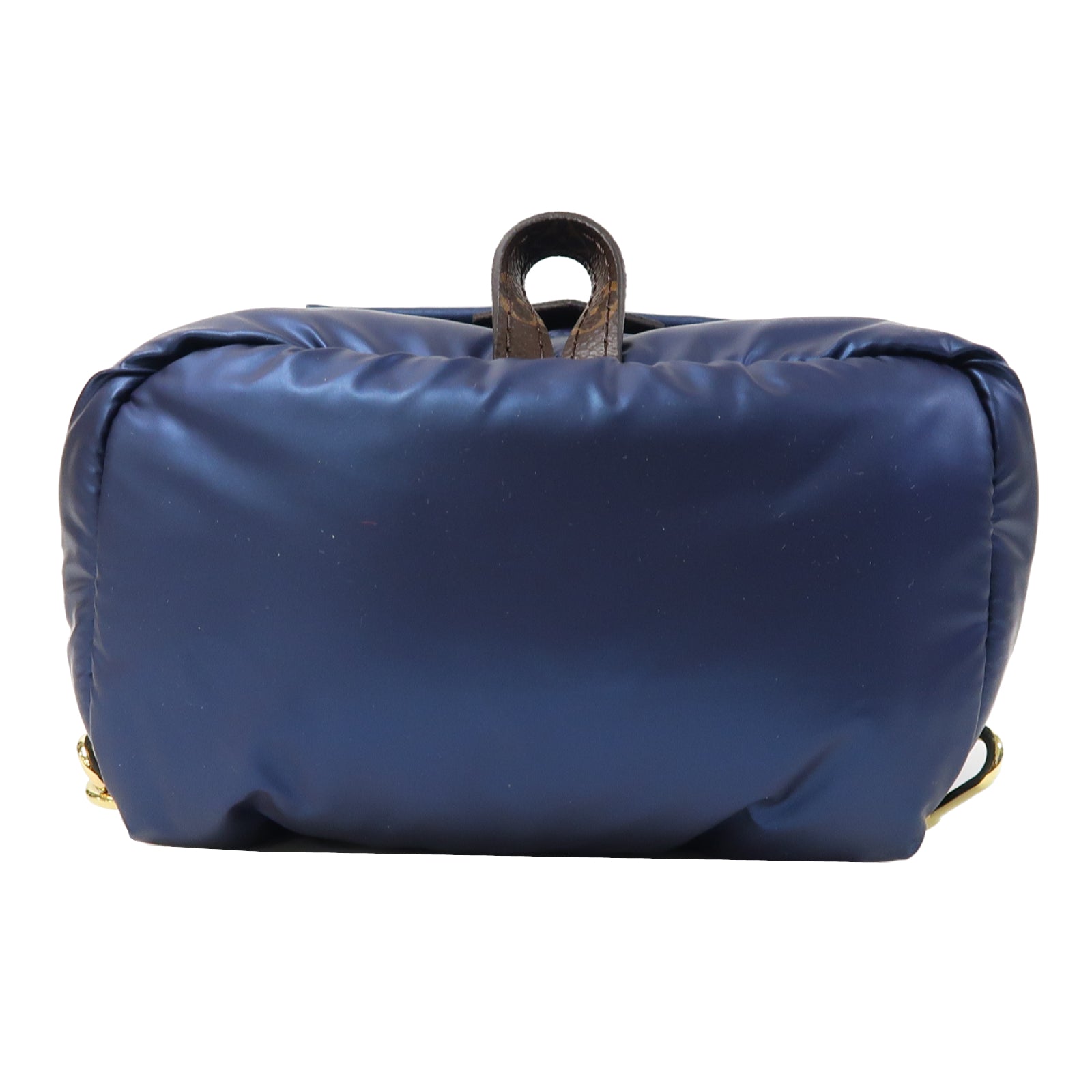 LOUIS VUITTON 【激減優惠】尼龍Palm Springs Mini金扣背包藍色