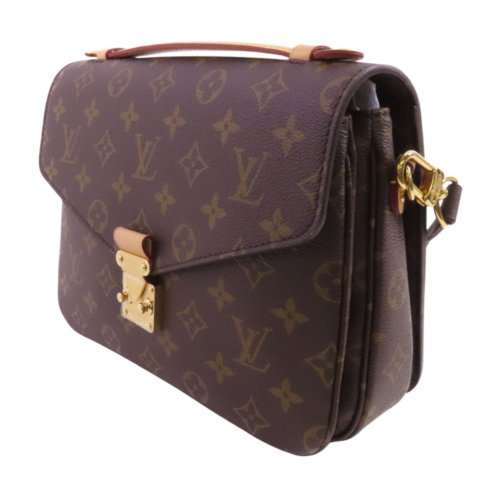 LOUIS VUITTON Monogram Pochette Metis金扣手挽肩背兩用袋