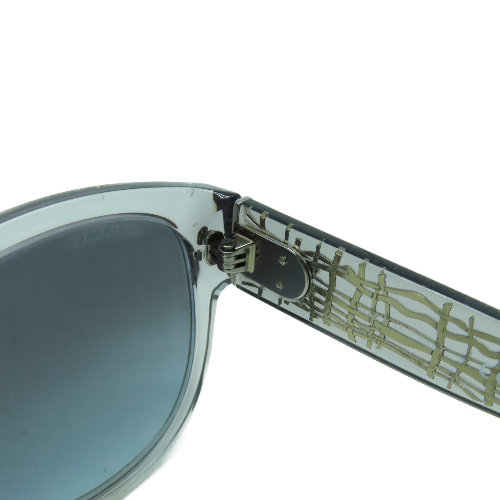 CHANEL 【激減優惠】PVC Sunglasses太陽眼鏡黑色/銀色