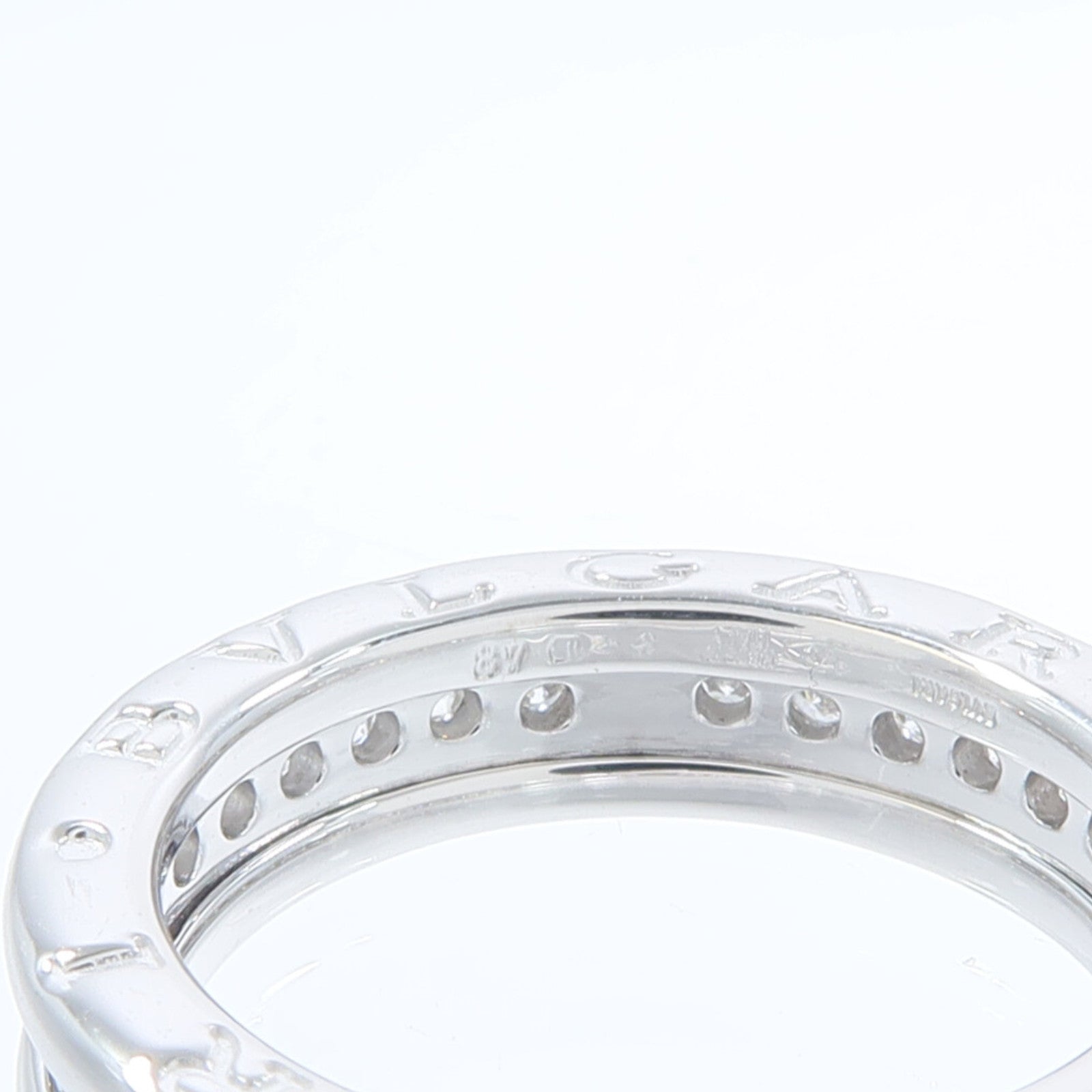 BVLGARI 18K白金B-zero1 Diamond Ring鑽石戒指