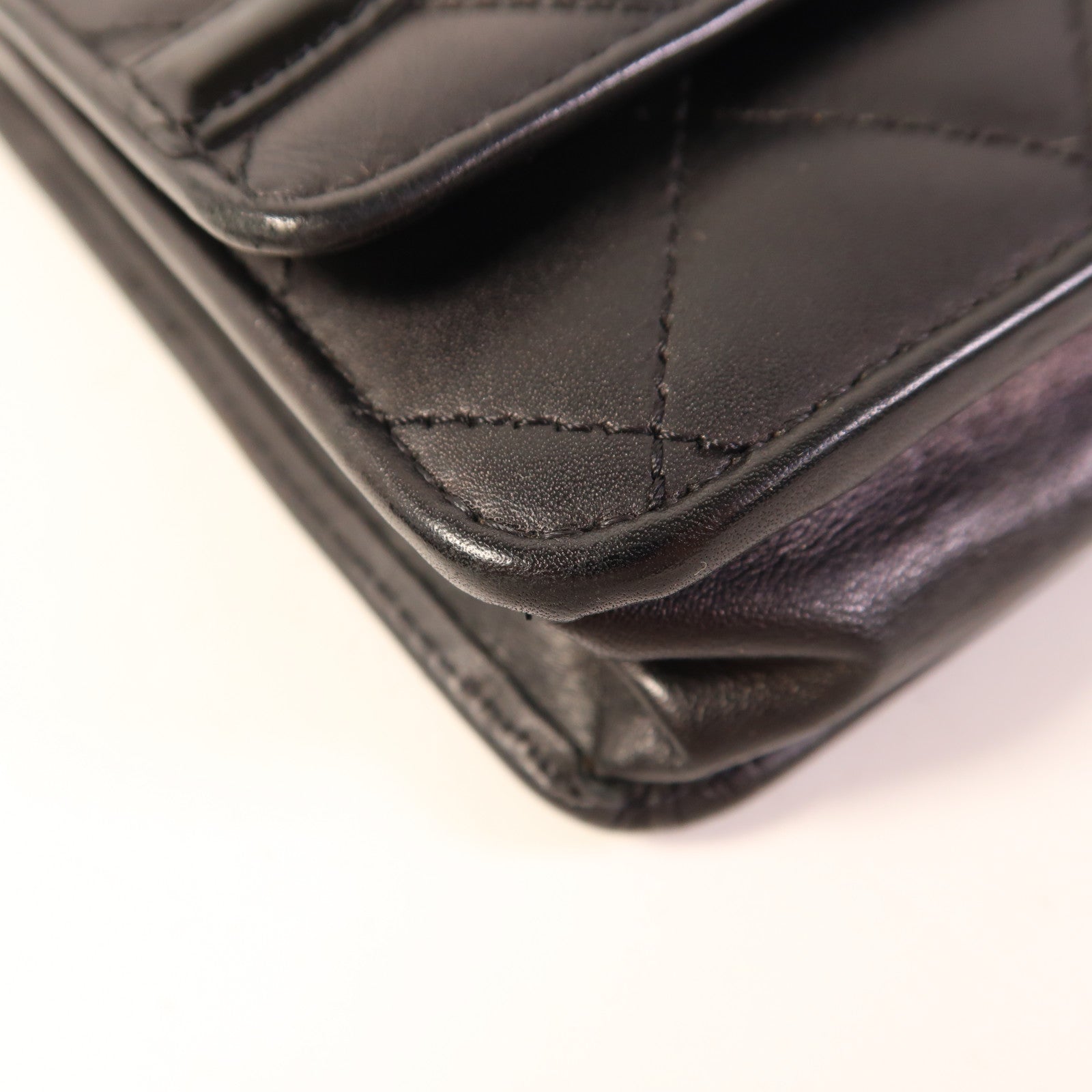 CHANEL 牛皮皮革WOC Wallet On Chain銀扣鏈帶肩背袋