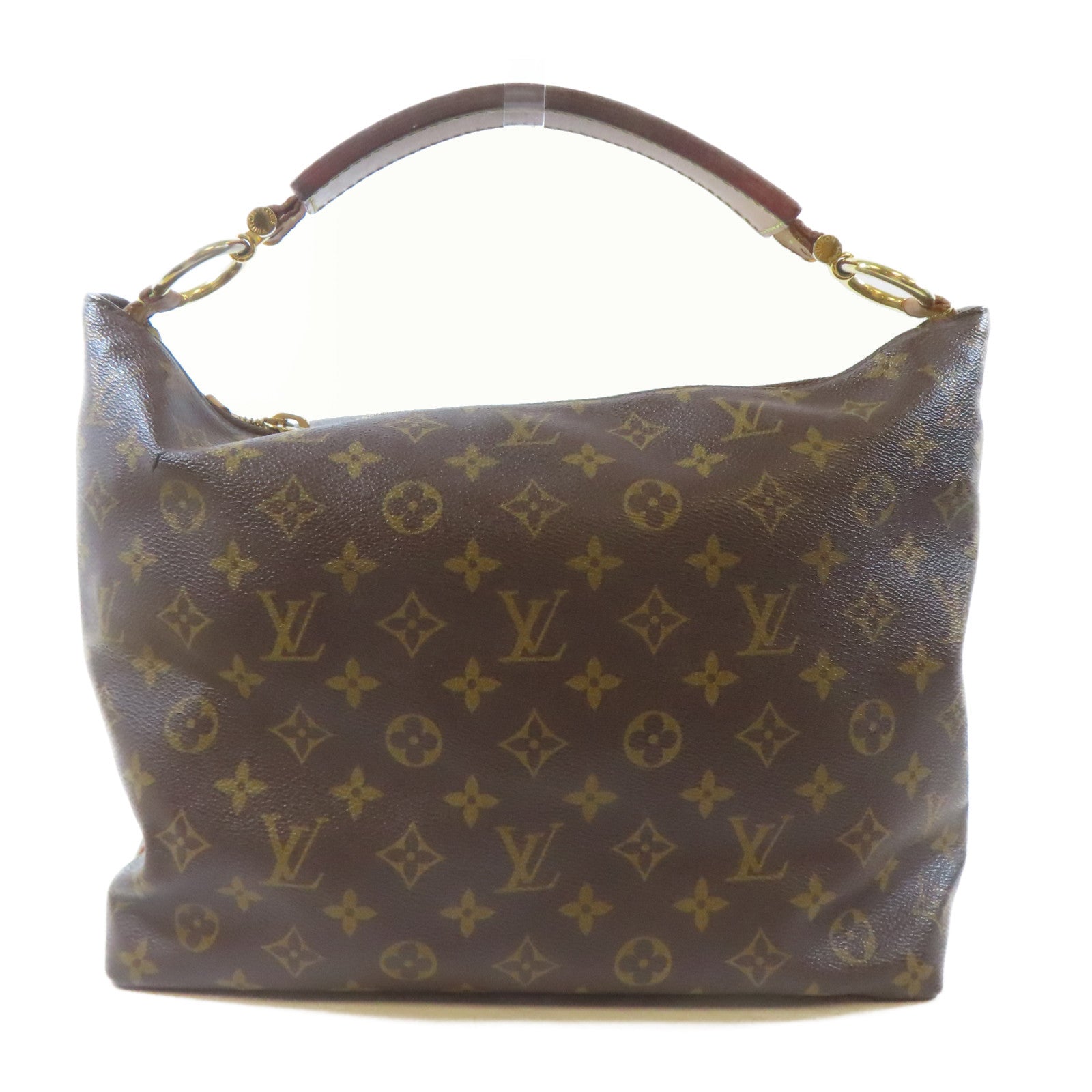 LOUIS VUITTON Monogram Sully PM金扣肩背袋啡色