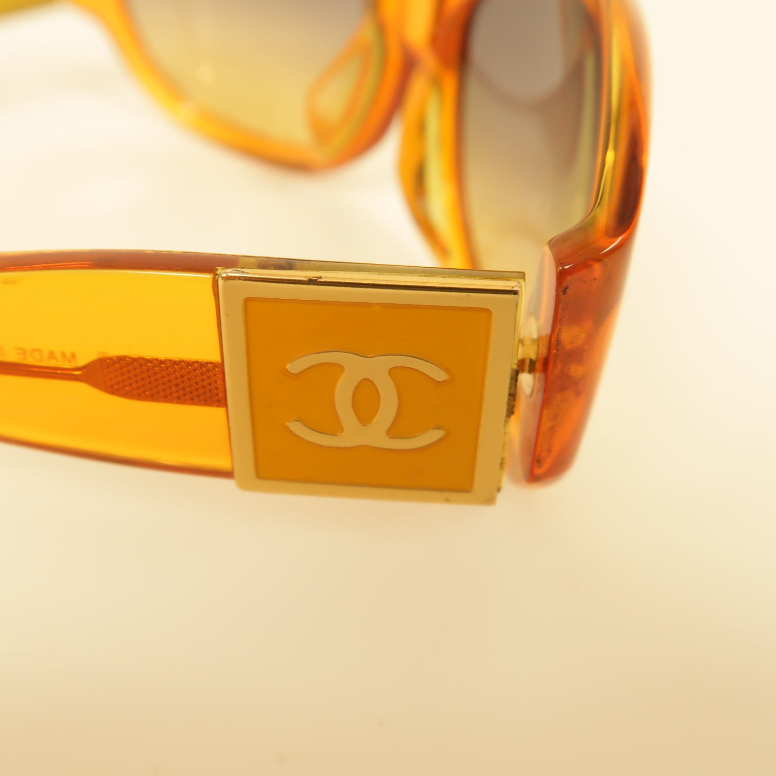 CHANEL 【激減優惠】PVC Sunglasses太陽眼鏡橙色
