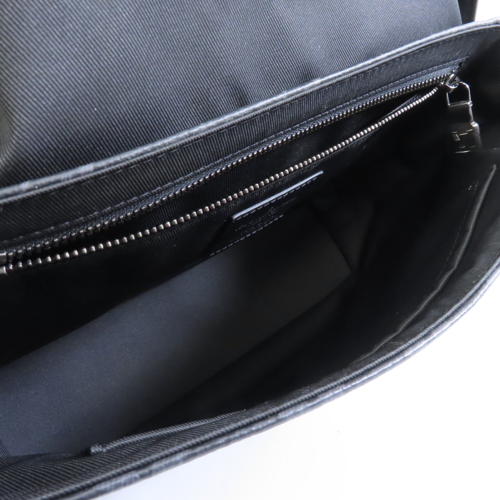 LOUIS VUITTON Monogram Eclipse Messenger PM Voyager銀扣肩背袋黑色