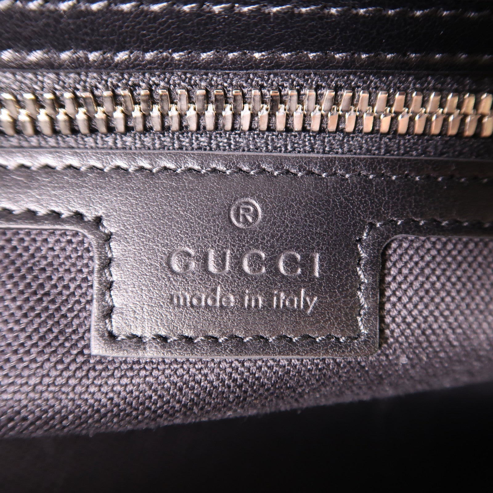 GUCCI SHW Jumbo GG Boston Bag 2 Way Shoulder Bag 725282 Calfskin Leather Gray